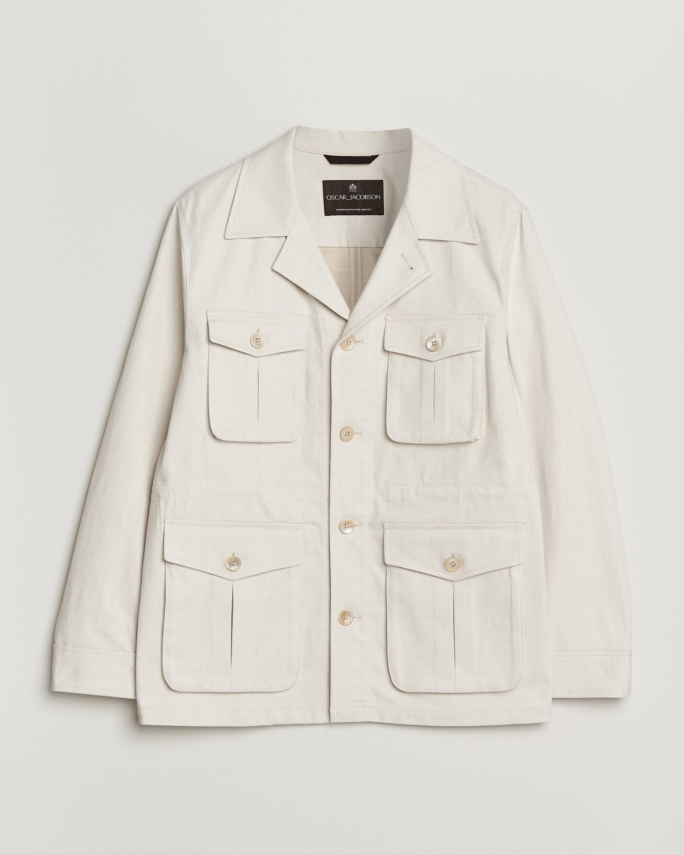 Men | Coats & Jackets | Oscar Jacobson | Sirolo Shirt Jacket Off White