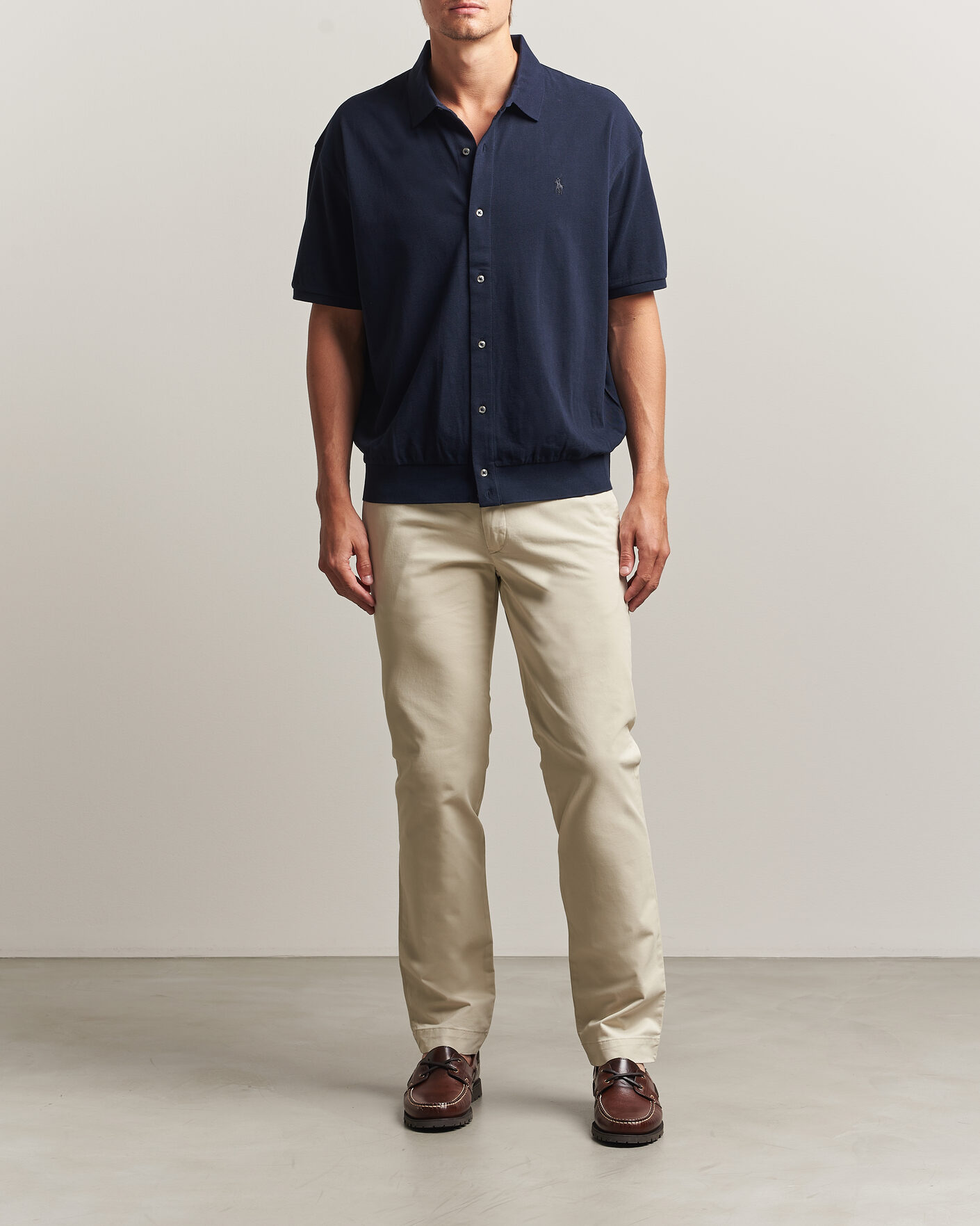 Men | Polo Shirts | Polo Ralph Lauren | Buttoned Polo Aviator Navy