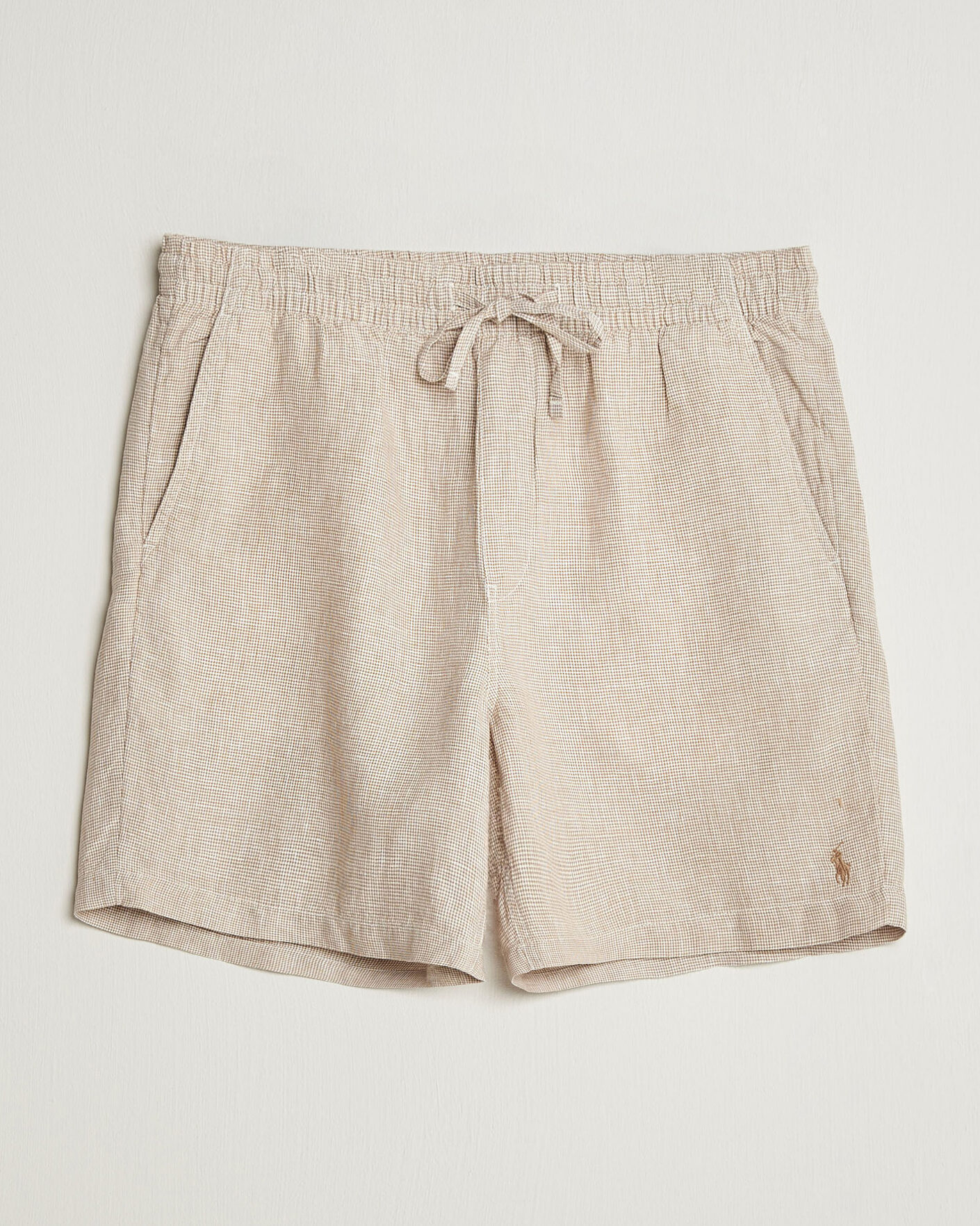 Men | Shorts | Polo Ralph Lauren | Woven Linen Shorts Coastal Beige White