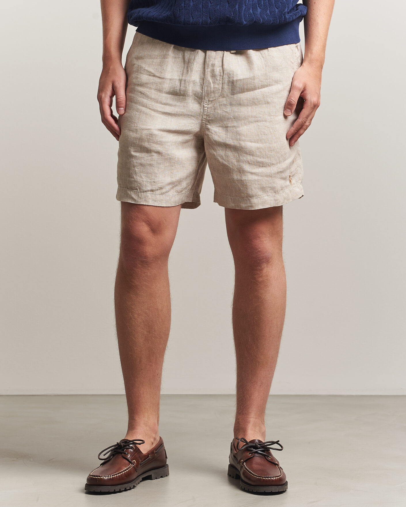 Men | Shorts | Polo Ralph Lauren | Woven Linen Shorts Coastal Beige White