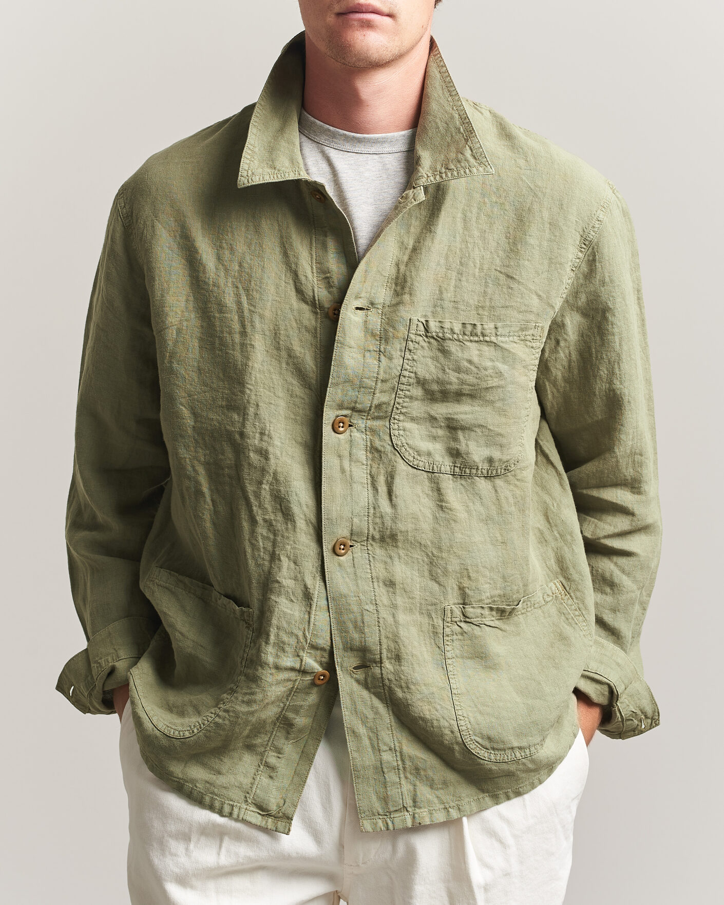Men | Coats & Jackets | Polo Ralph Lauren | Chore Unlined Field Jacket Sage Green