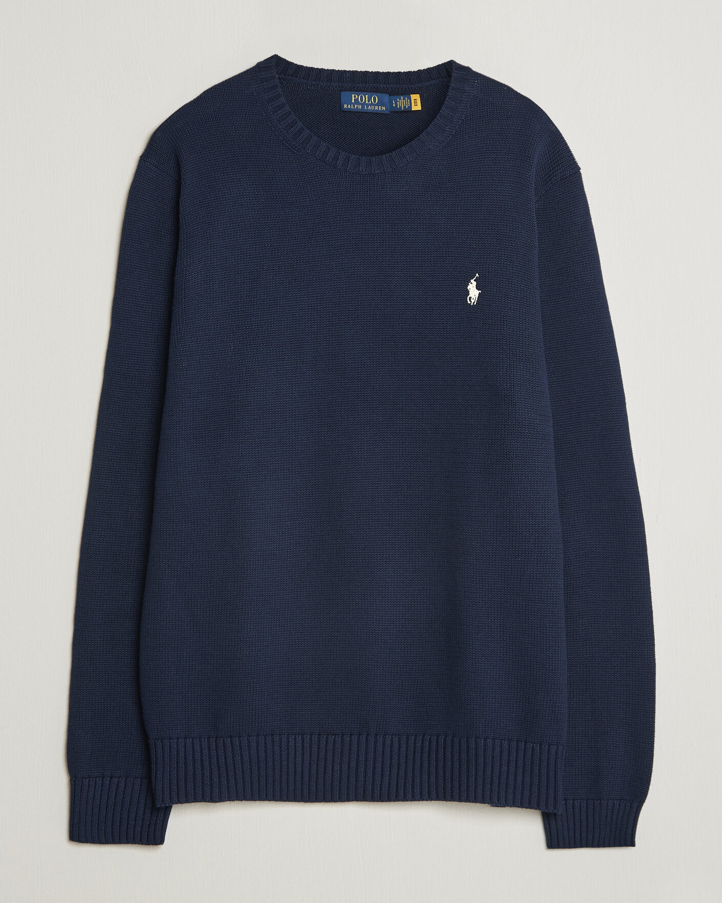 Men | Sweaters & Knitwear | Polo Ralph Lauren | Cotton Crew Neck Sweater Hunter Navy