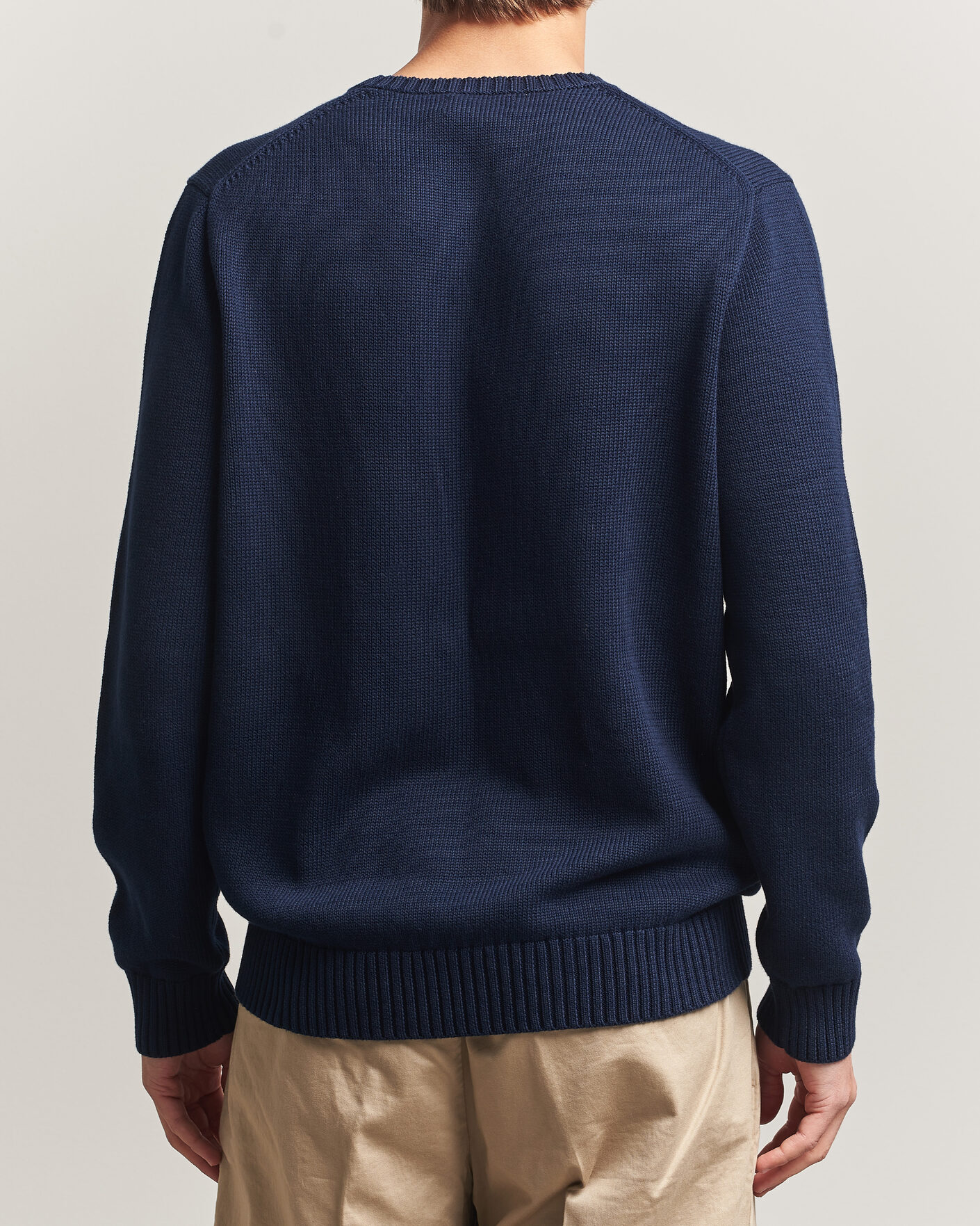 Men | Sweaters & Knitwear | Polo Ralph Lauren | Cotton Crew Neck Sweater Hunter Navy