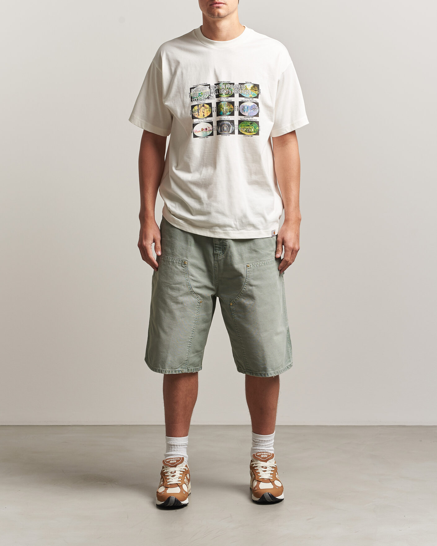 Men | T-Shirts | Carhartt WIP | Coordinates Printed T-Shirt Wax