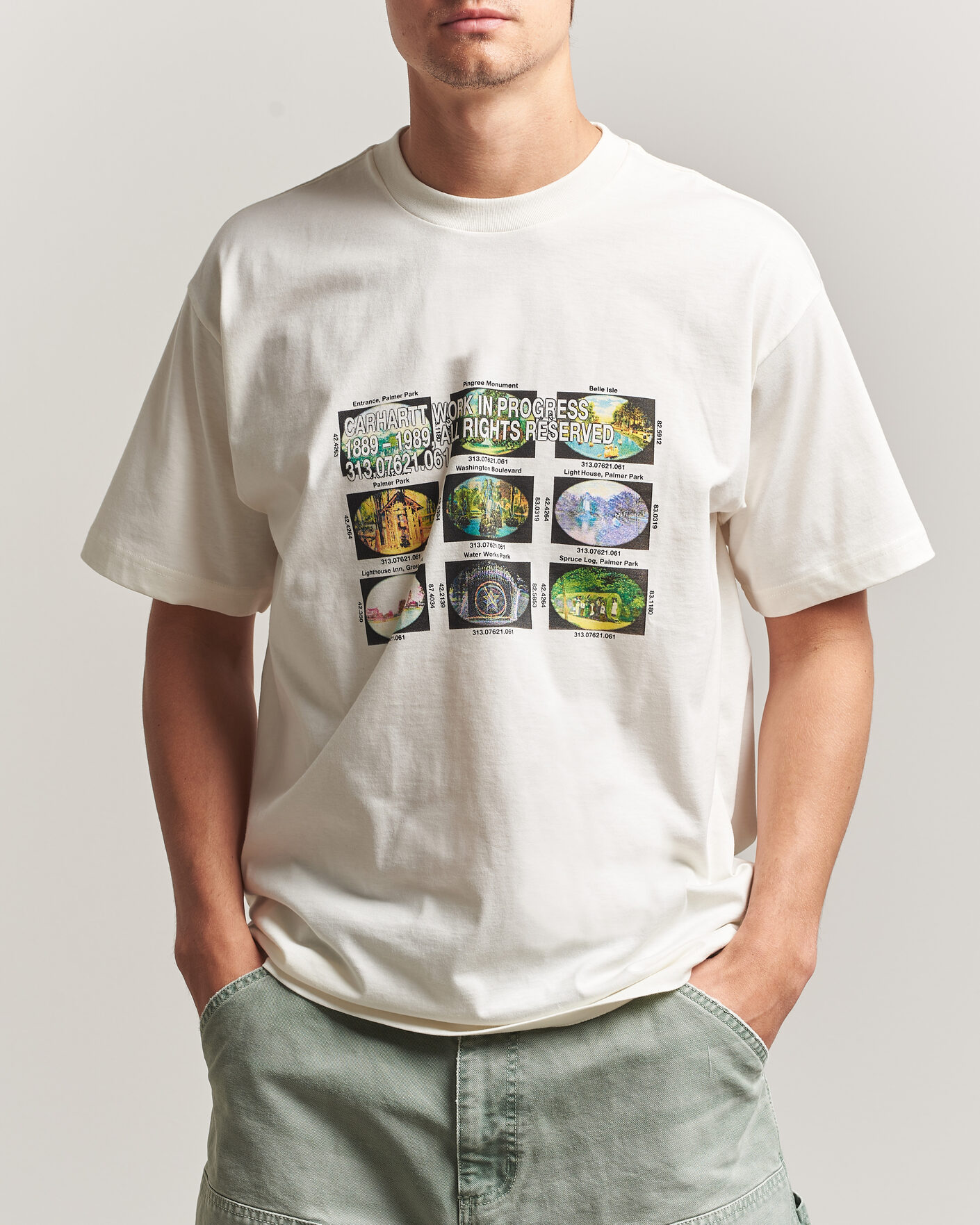 Men | T-Shirts | Carhartt WIP | Coordinates Printed T-Shirt Wax