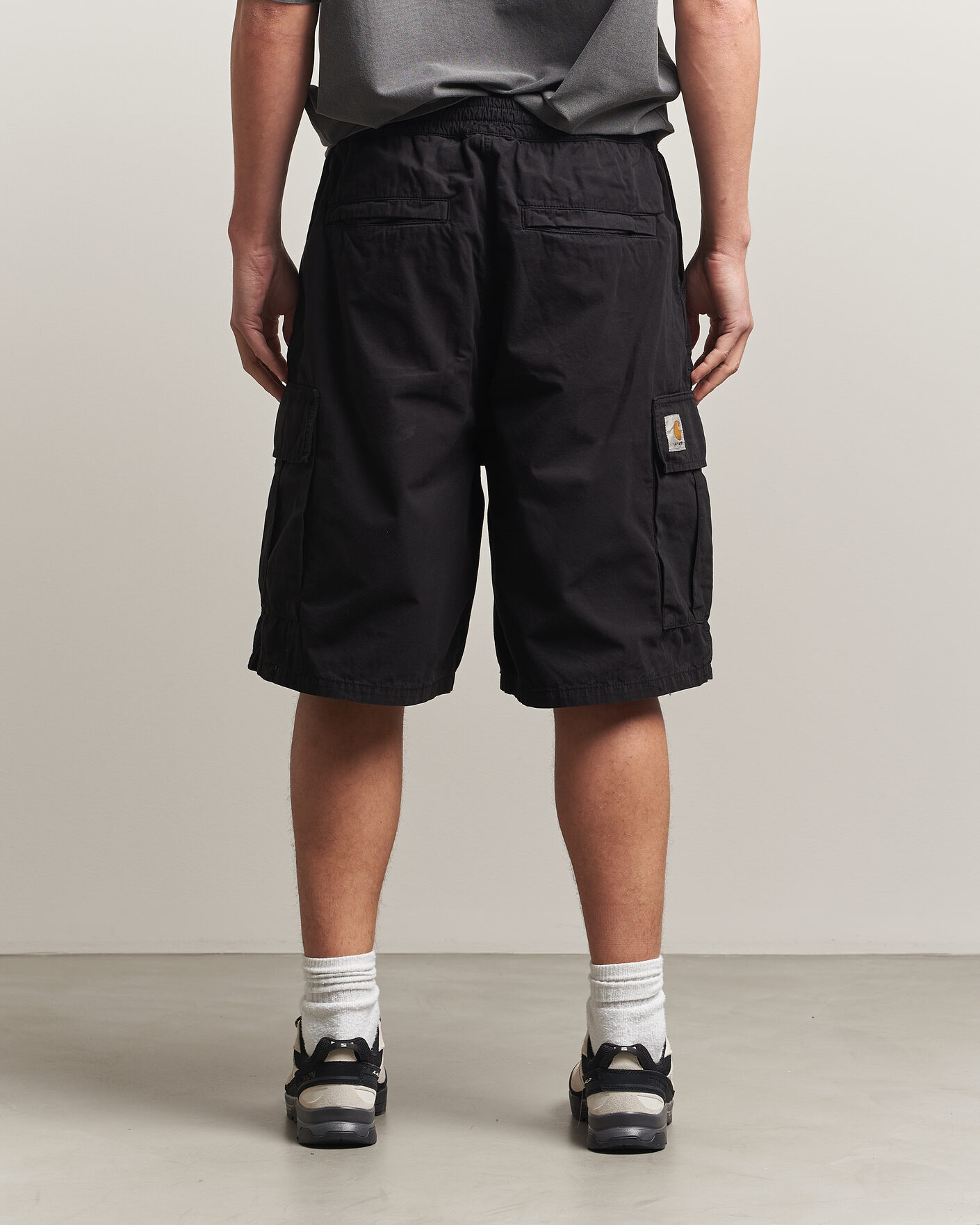 Men | Shorts | Carhartt WIP | Mandler Cargo Cotton Poplin Shorts Black