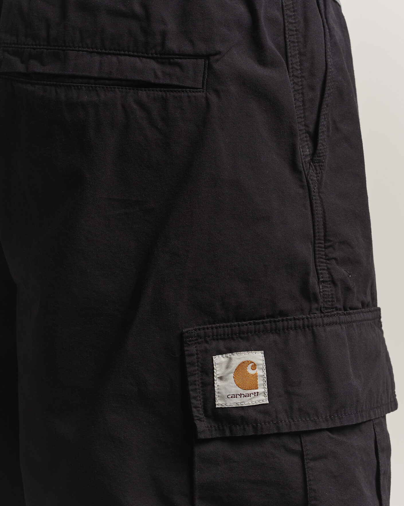 Men | Shorts | Carhartt WIP | Mandler Cargo Cotton Poplin Shorts Black