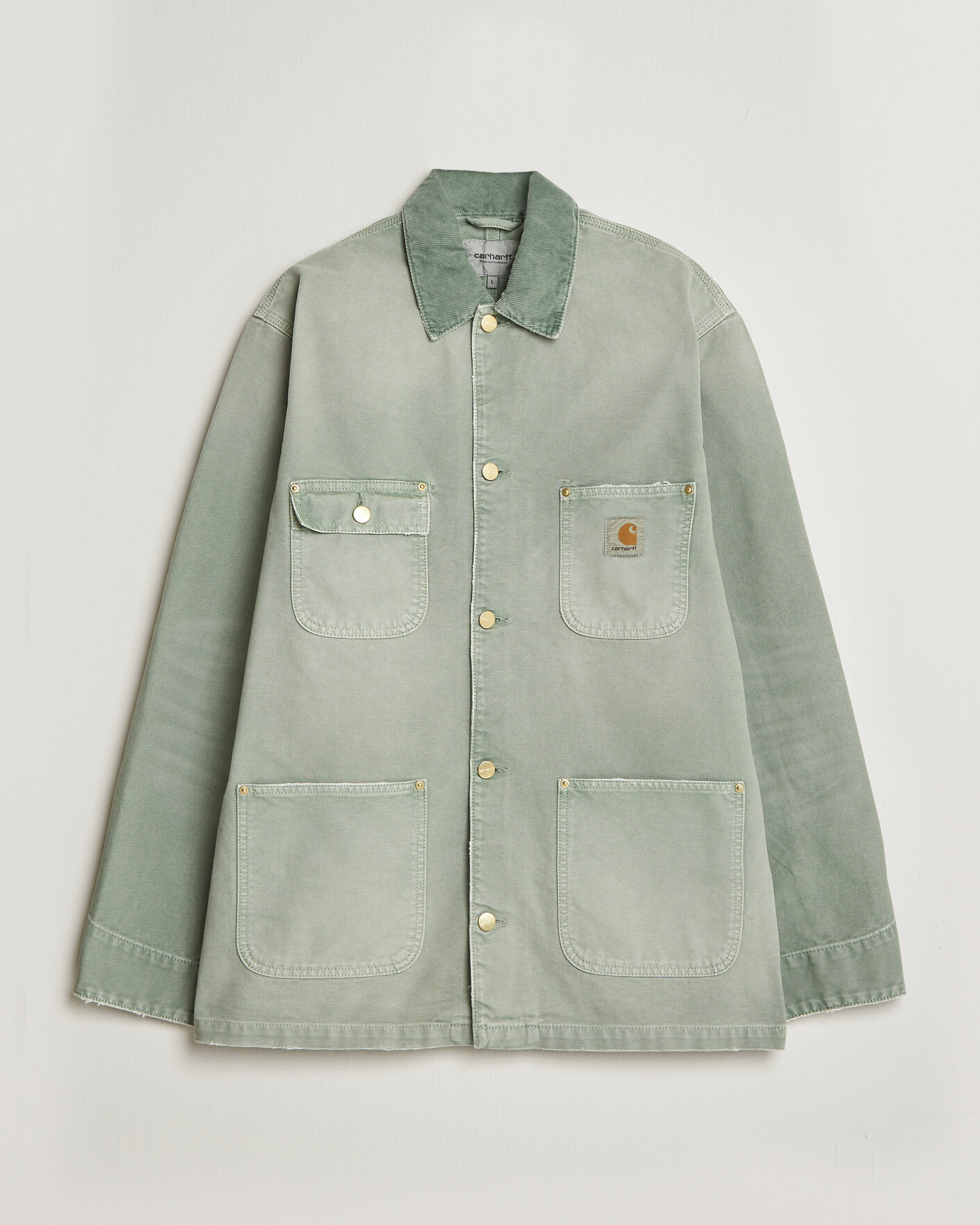 Men | Coats & Jackets | Carhartt WIP | OG Dearborn Canvas Chore Coat Shady Green