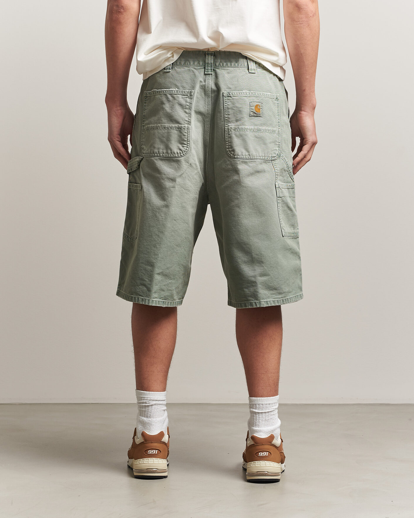 Men | Shorts | Carhartt WIP | OG Dearborn Canvas Double Knee Shorts Shady Green