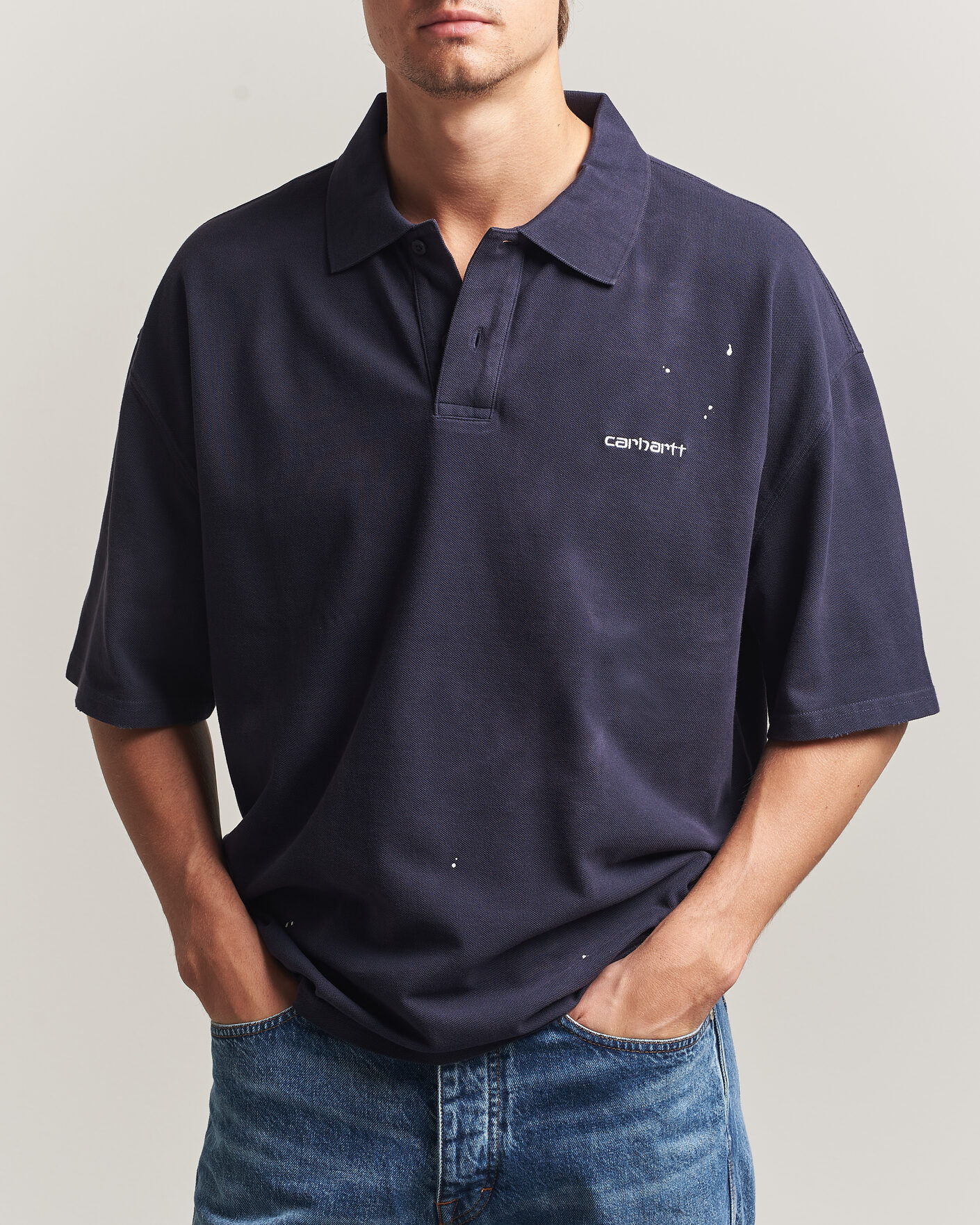 Carhartt WIP Painter Polo Dark Navy at CareOfCarl.com