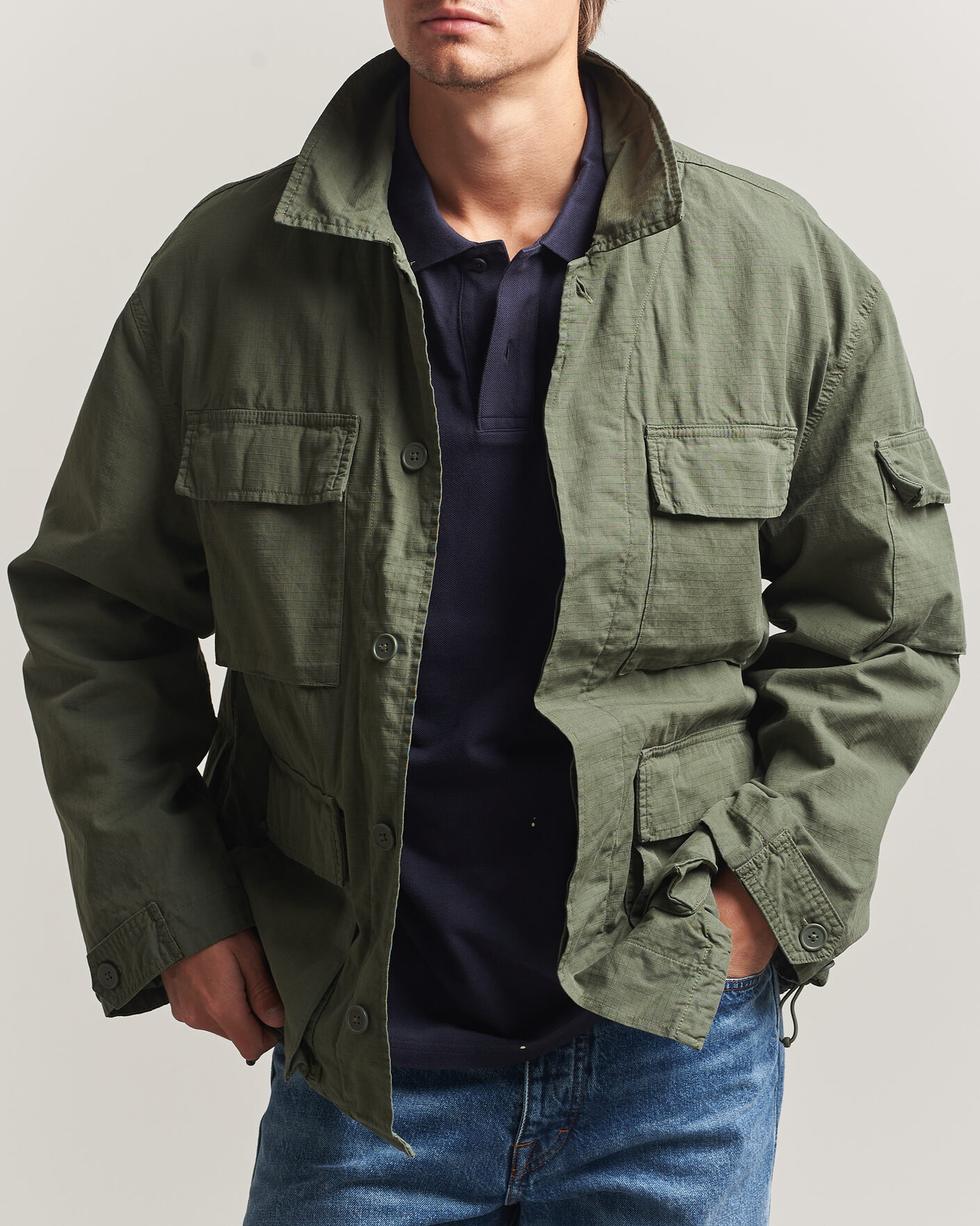 Carhartt WIP Manderson Ripstop Jacket Leaf at CareOfCarl.com