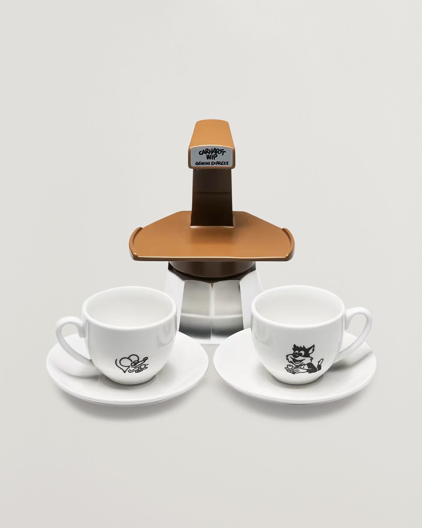 Carhartt WIP Gemini Express Coffee Break Espresso Maker Brown at