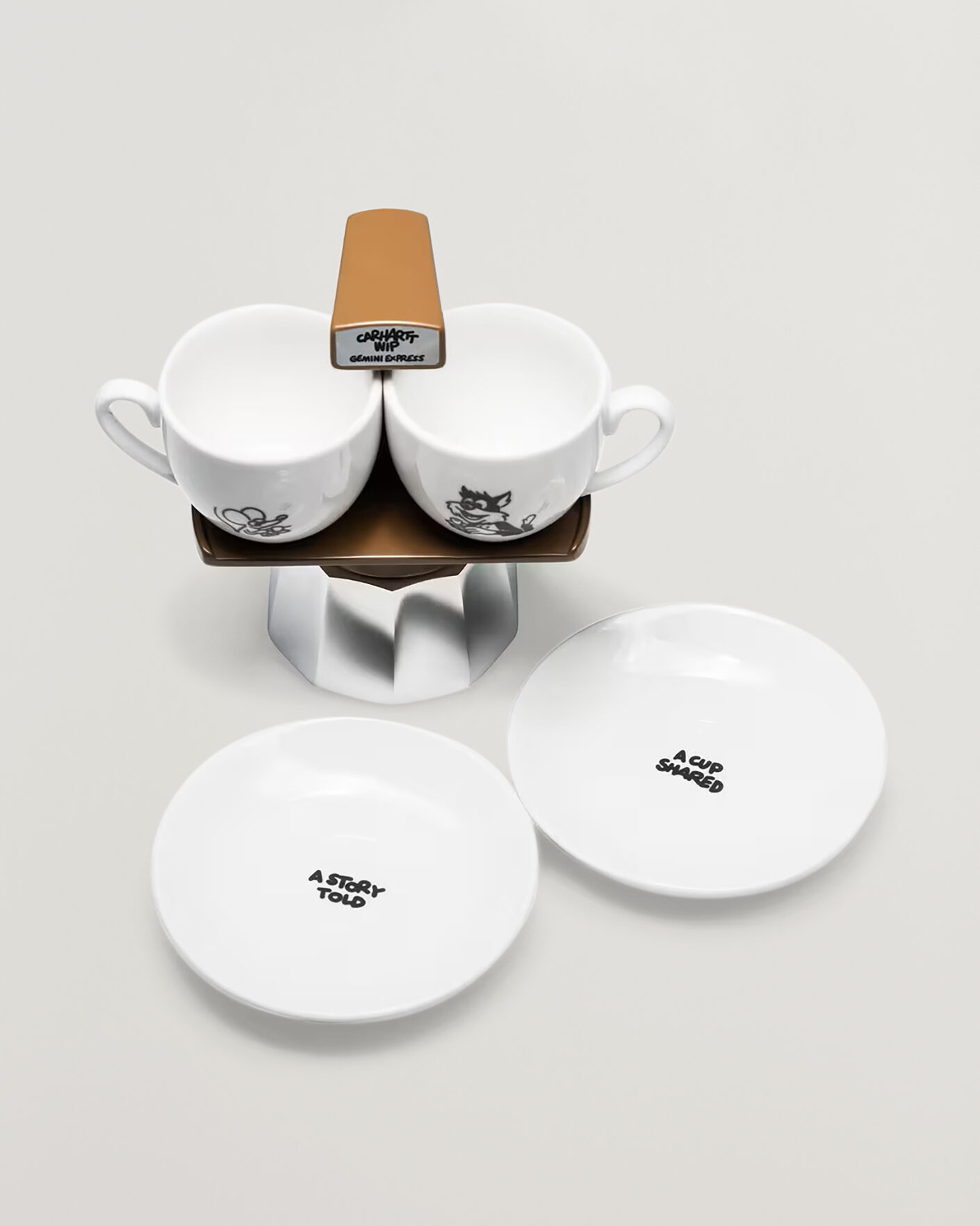 Carhartt WIP Gemini Express Coffee Break Espresso Maker Brown at
