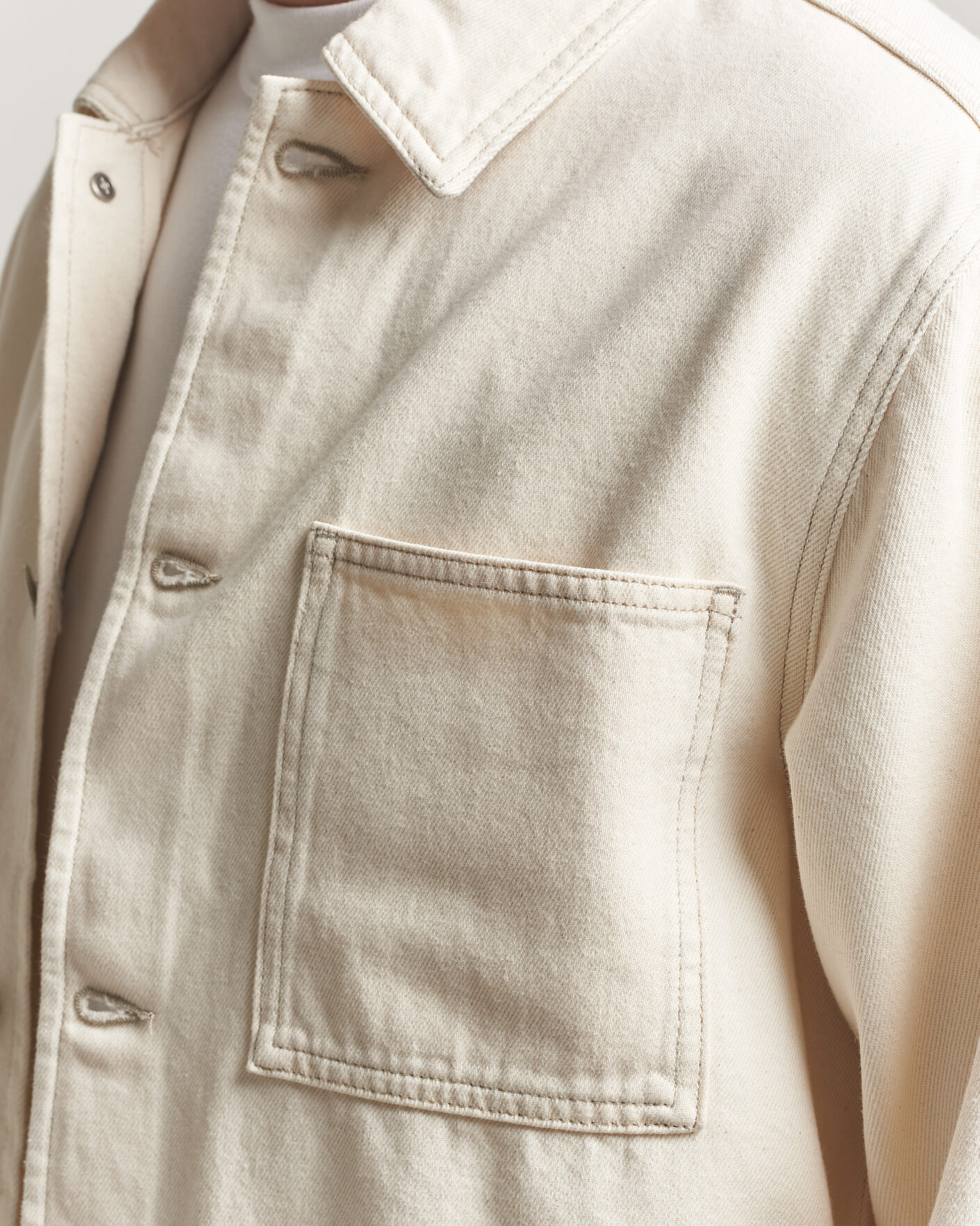 Men | Shirts | Samsøe Samsøe | Chore Denim Overshirt Soft Natural