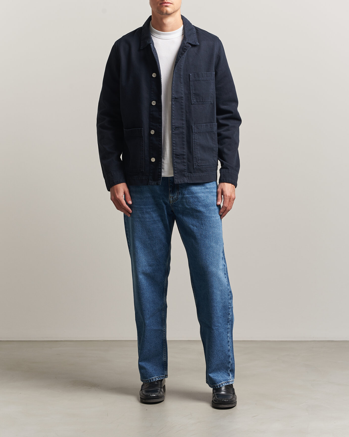 Men | Shirts | Samsøe Samsøe | New Worker Overshirt Salute Navy