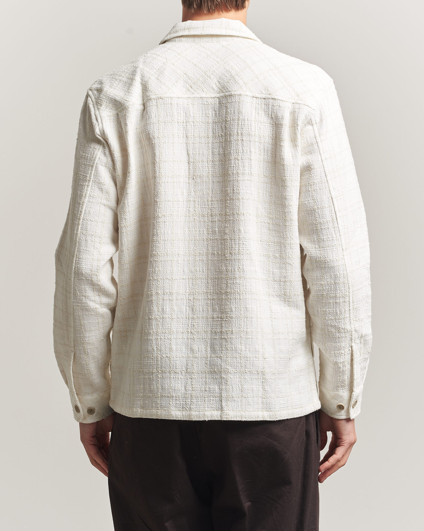 Men | Shirts | Samsøe Samsøe | Damon Checked Overshirt Silver Birch