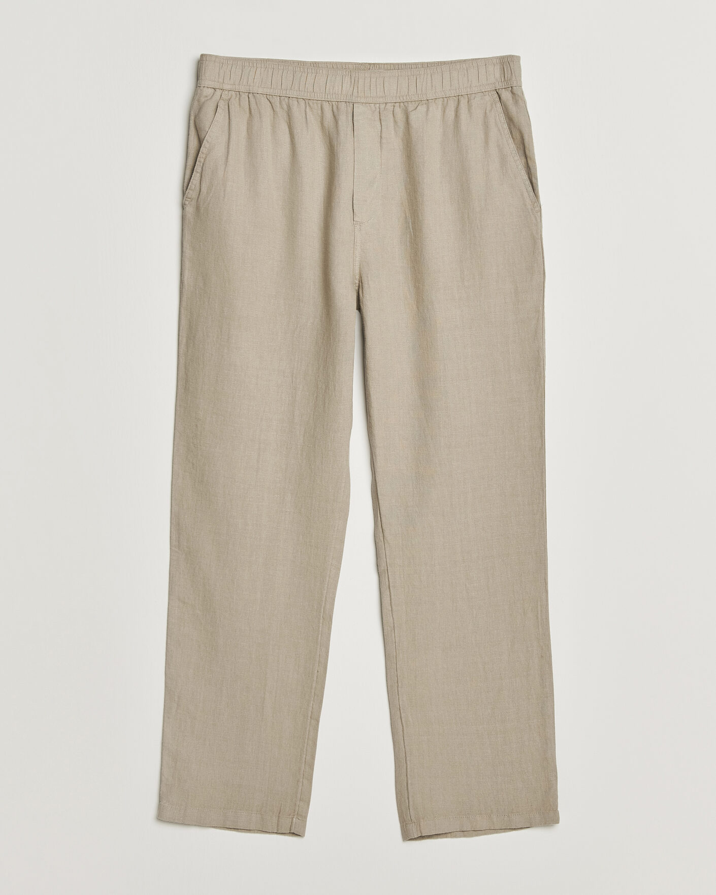 Men | Trousers | Samsøe Samsøe | Jabari Linen Drawstring Trousers Aluminum