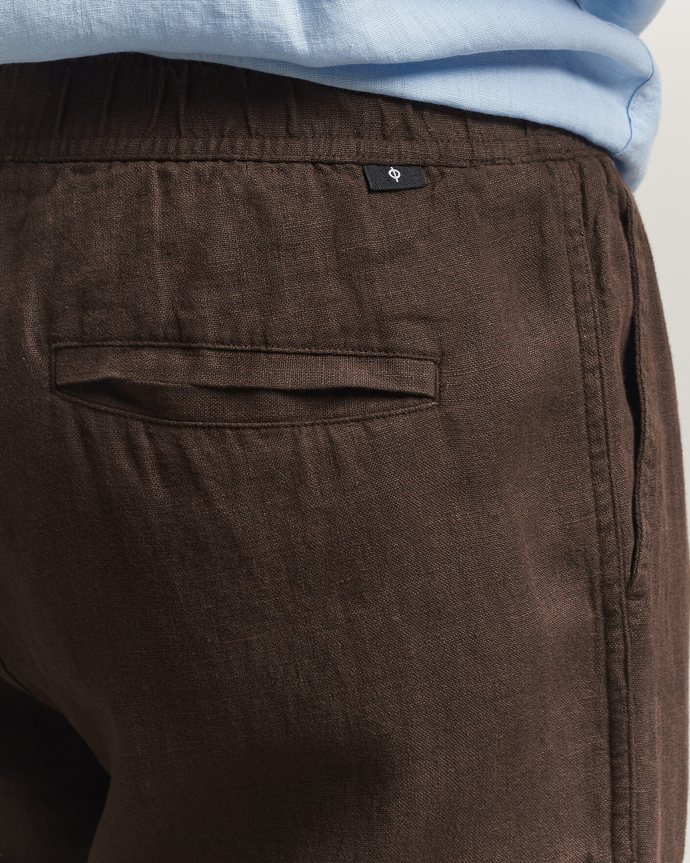 Men | Trousers | Samsøe Samsøe | Jabari Linen Drawstring Trousers Turkish Coffee