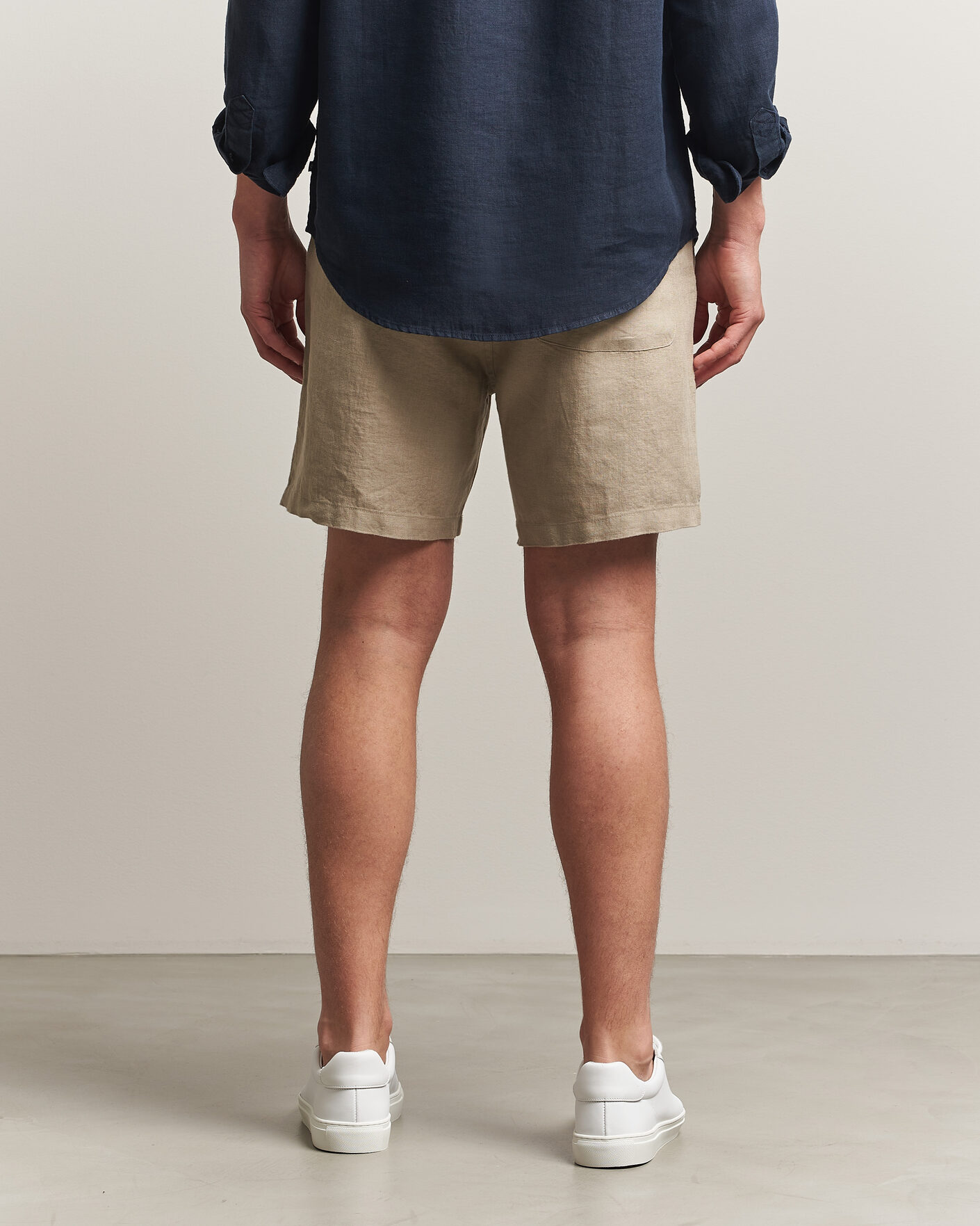 Men | Shorts | Samsøe Samsøe | Jabari Linen Drawstring Shorts Aluminum