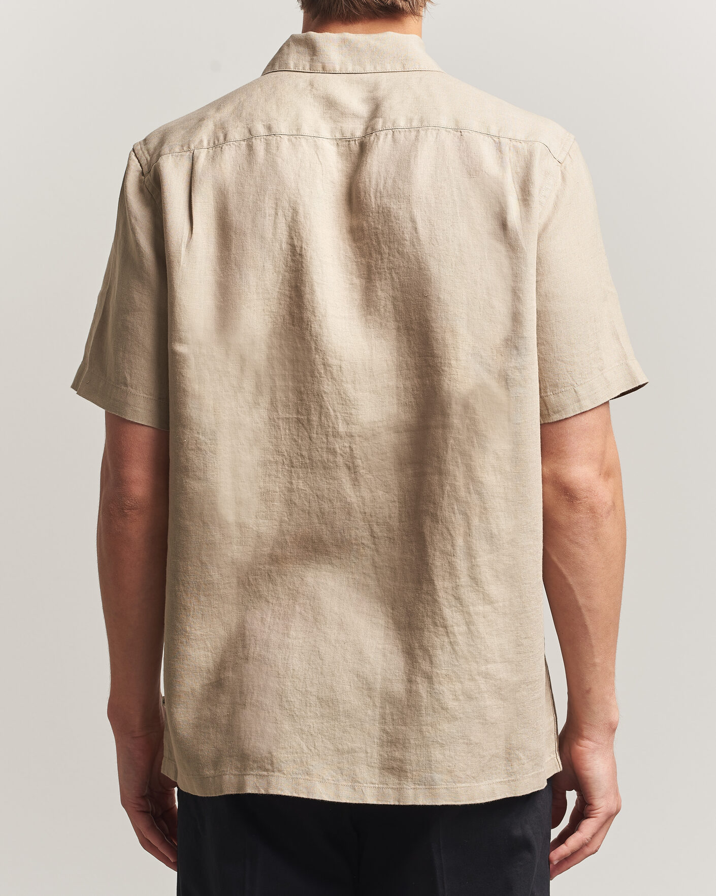 Men | Shirts | Samsøe Samsøe | Avan Linen Short Sleeve Shirt Aluminum