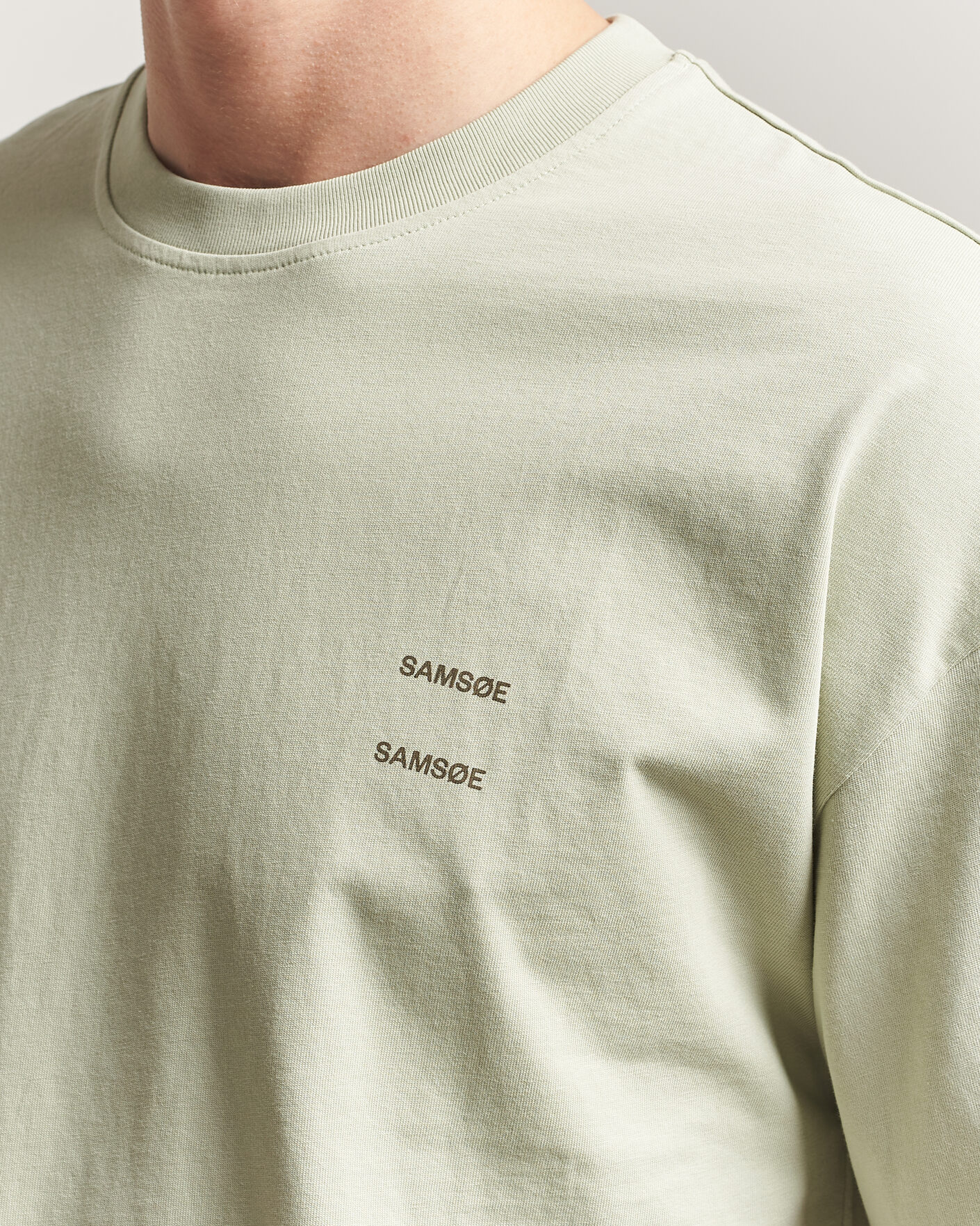 Men | T-Shirts | Samsøe Samsøe | Joel Organic Cotton T-Shirt Desert Sage