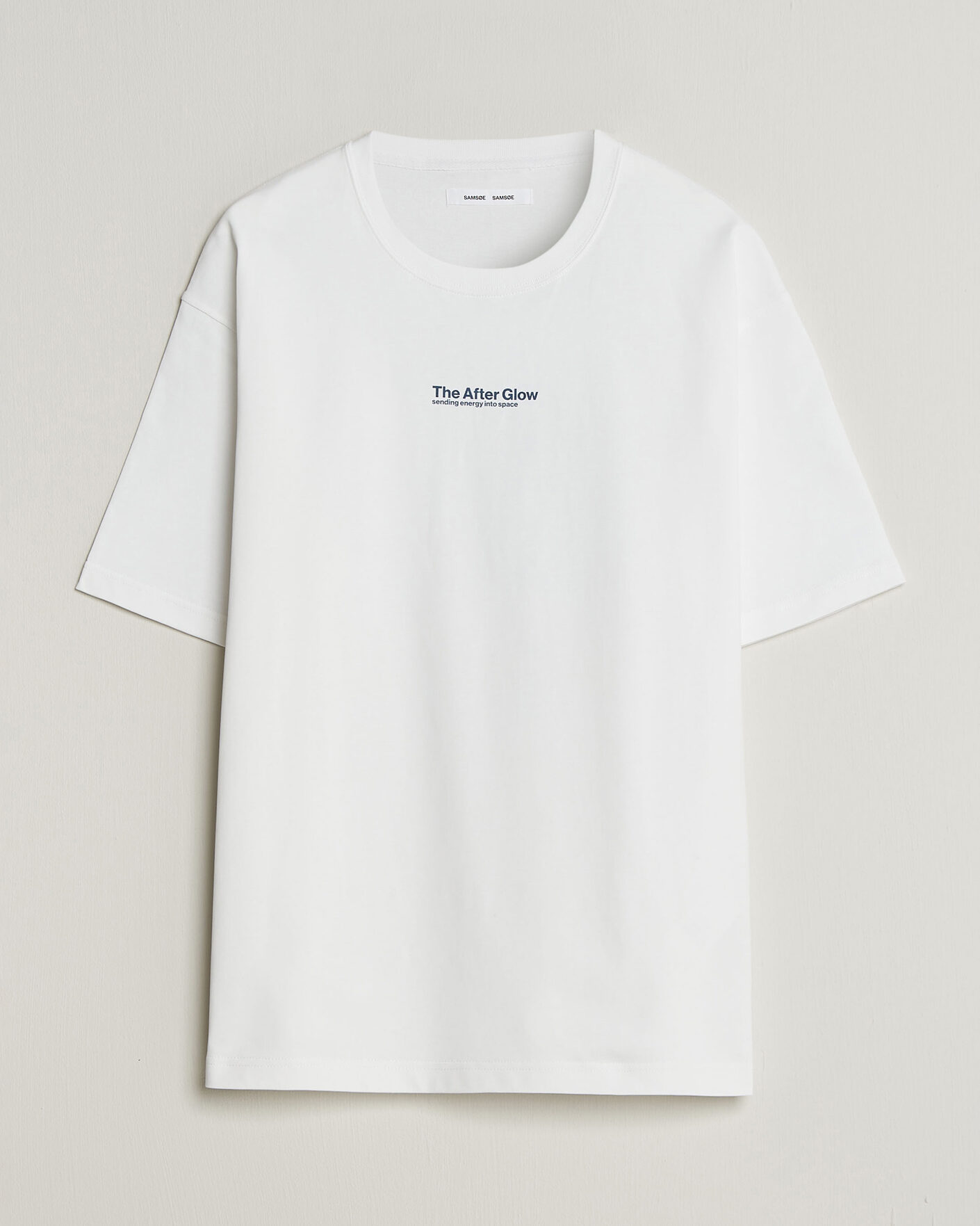 Men | T-Shirts | Samsøe Samsøe | Uni Printed T-shirt White