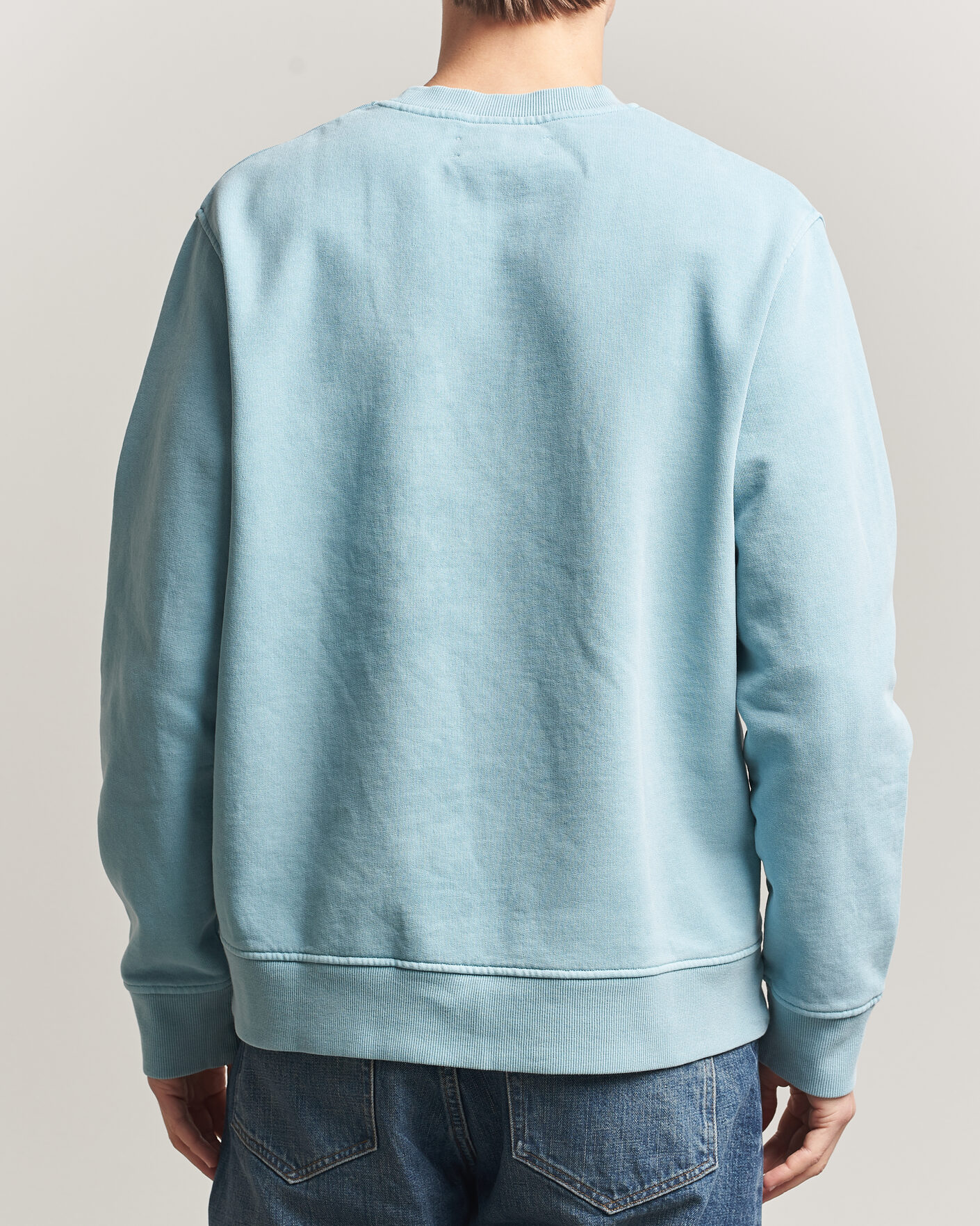 Men | Sweaters & Knitwear | Samsøe Samsøe | Joel Organic Washed Cotton Sweatshirt Tourmaline