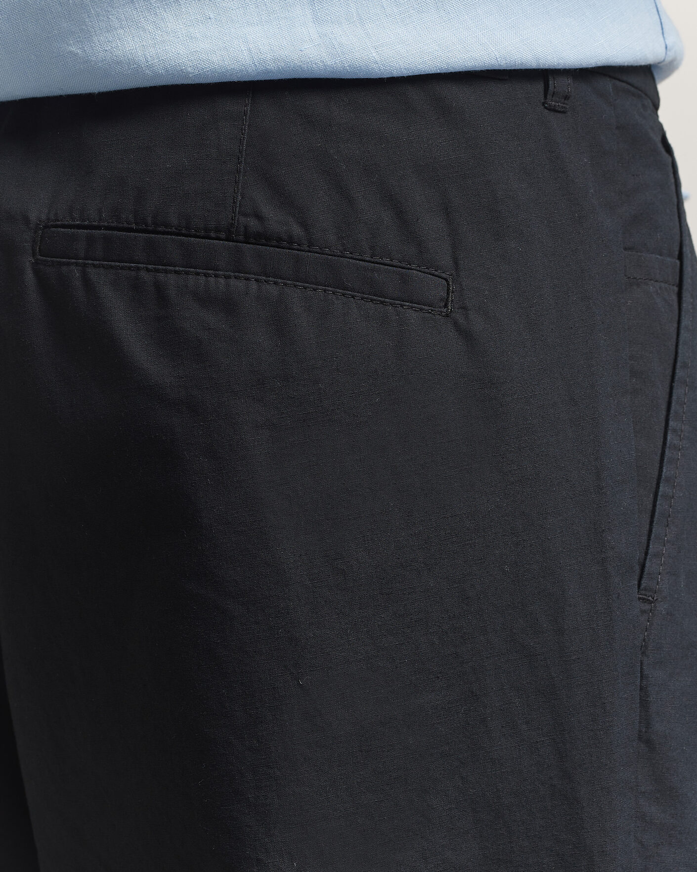 Men | Trousers | Samsøe Samsøe | Valentin Cotton/Linen Pleated Trousers Black