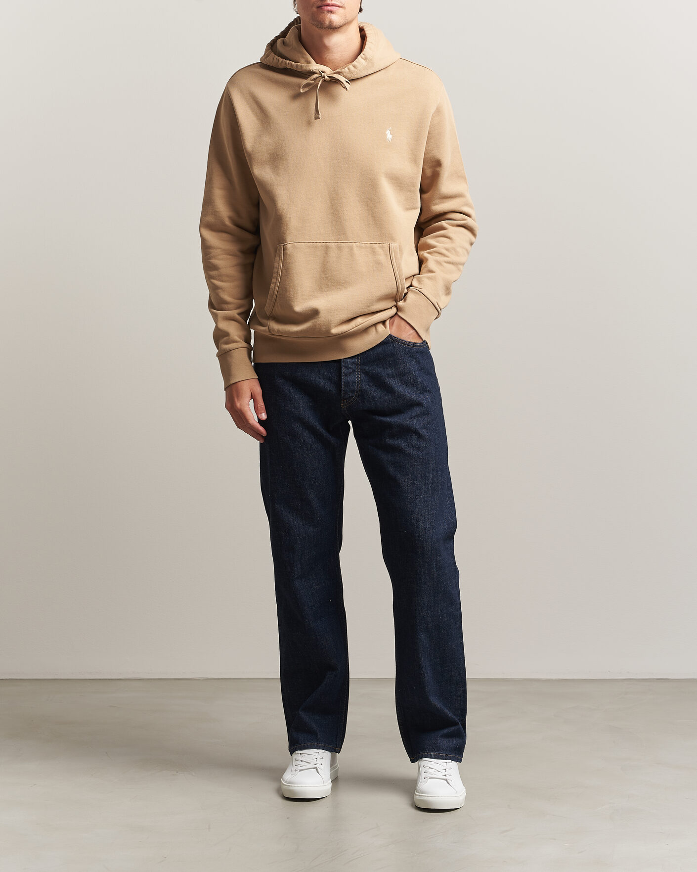 Men | Sweaters & Knitwear | Polo Ralph Lauren | Loopback Terry Hood Vintage Khaki