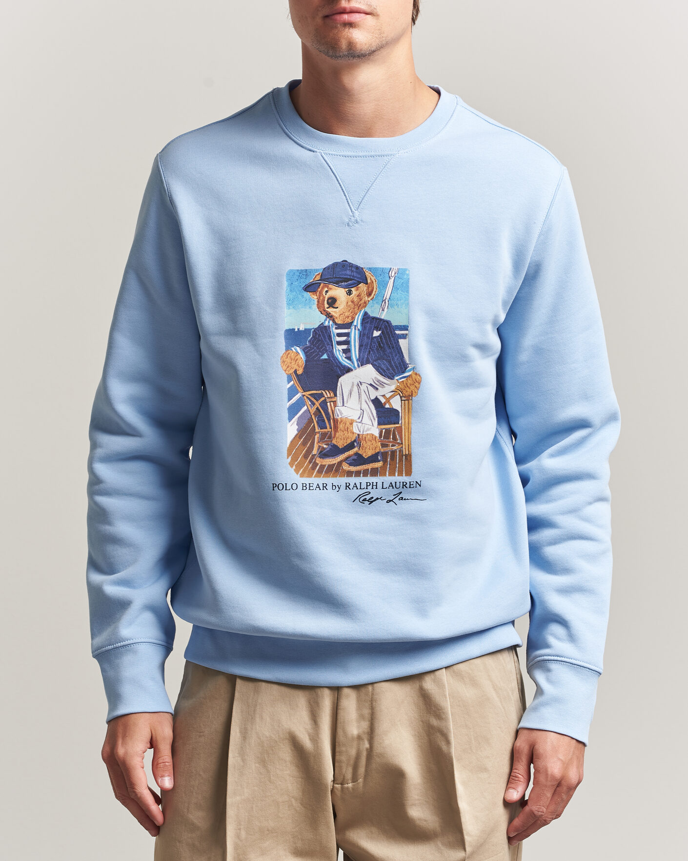 Men | Sweaters & Knitwear | Polo Ralph Lauren | Newport Bear Sweatshirt Office Blue