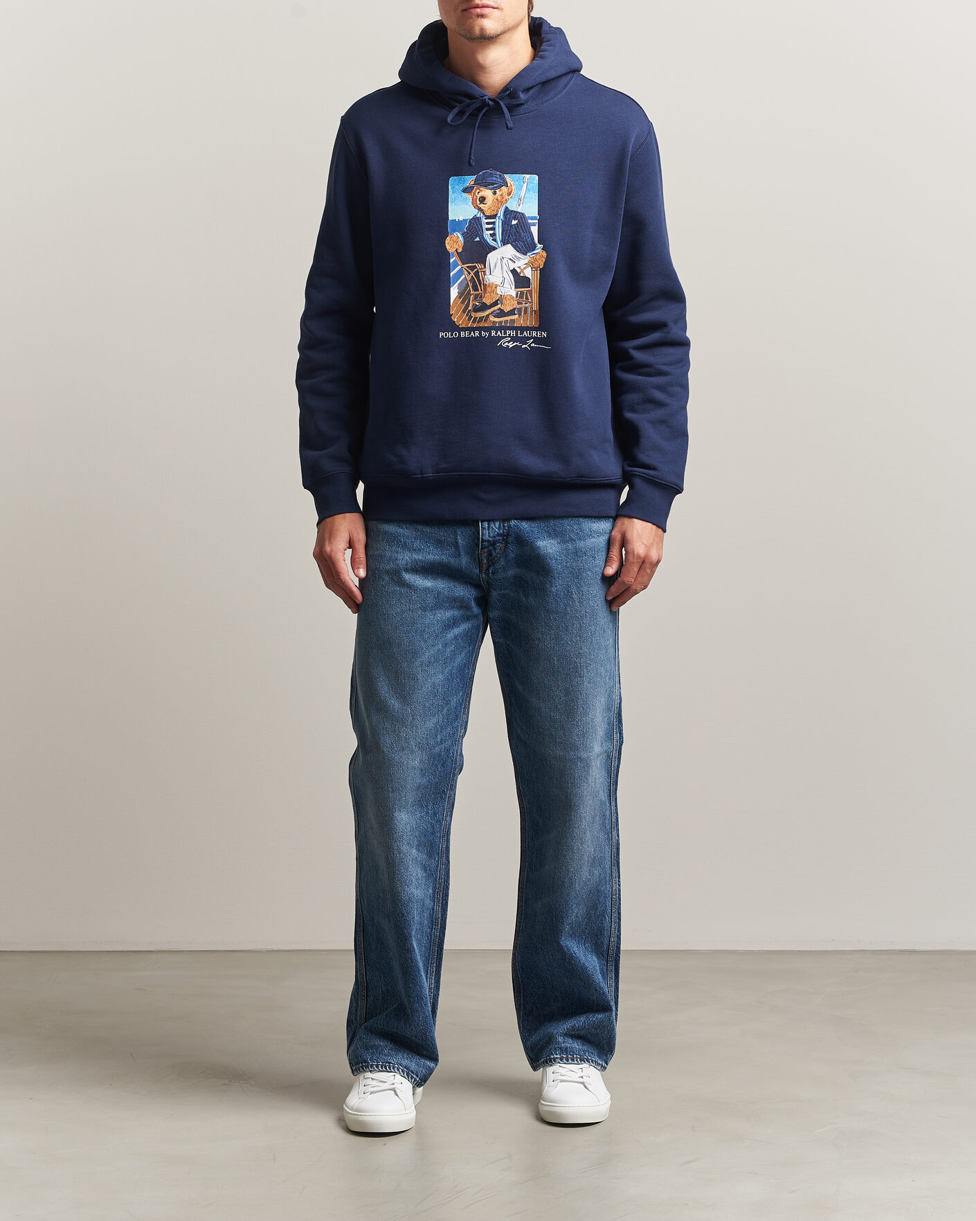 Men | Sweaters & Knitwear | Polo Ralph Lauren | Newport Bear Hoodie Navy