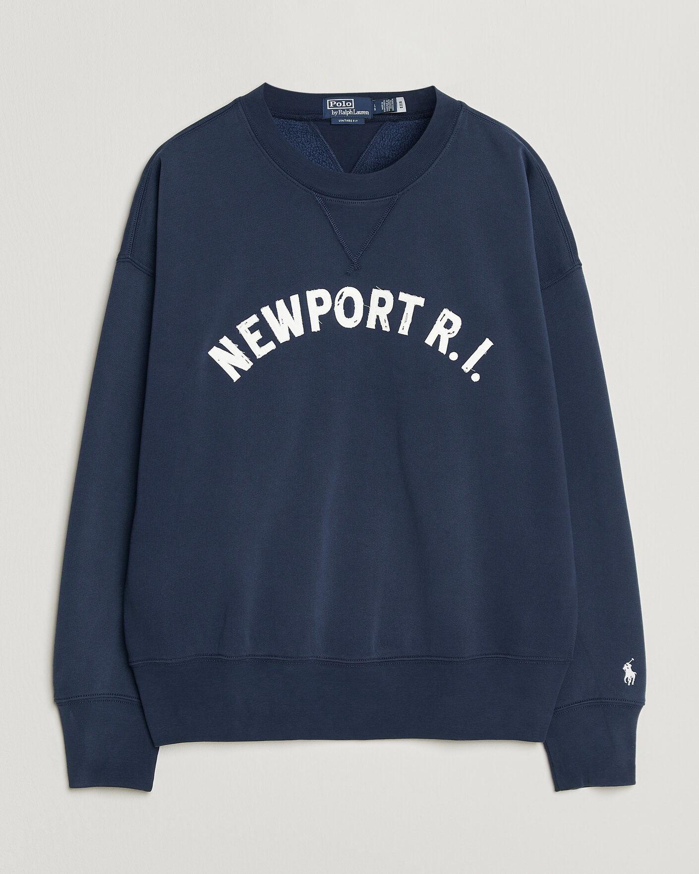 Men | Sweaters & Knitwear | Polo Ralph Lauren | RL Printed Sweatshirt Newport Navy