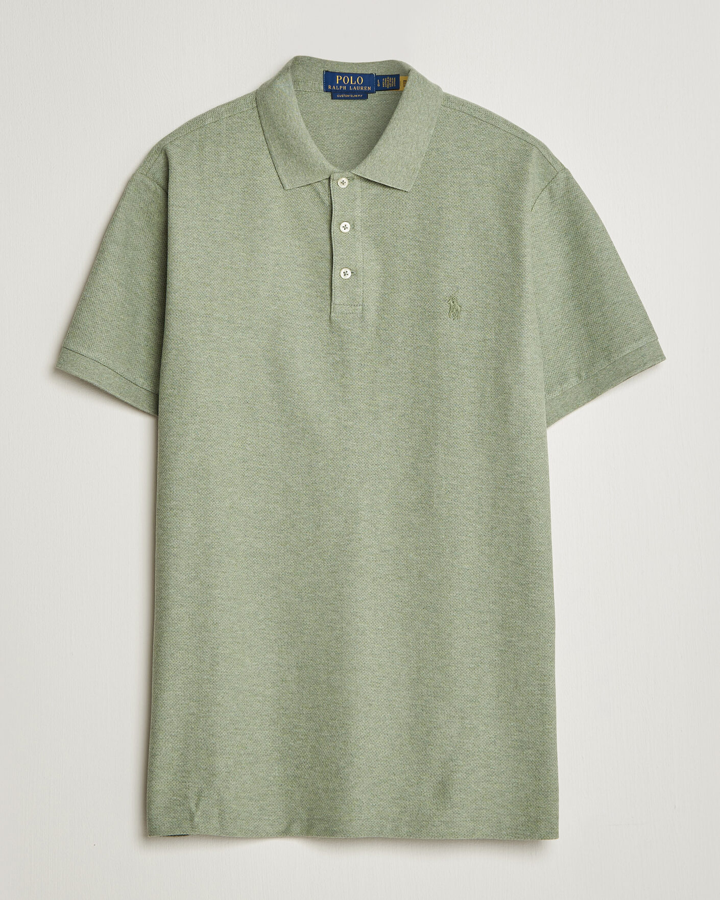 Men | Polo Shirts | Polo Ralph Lauren | Honeycomb Texture Polo Greenery Heather