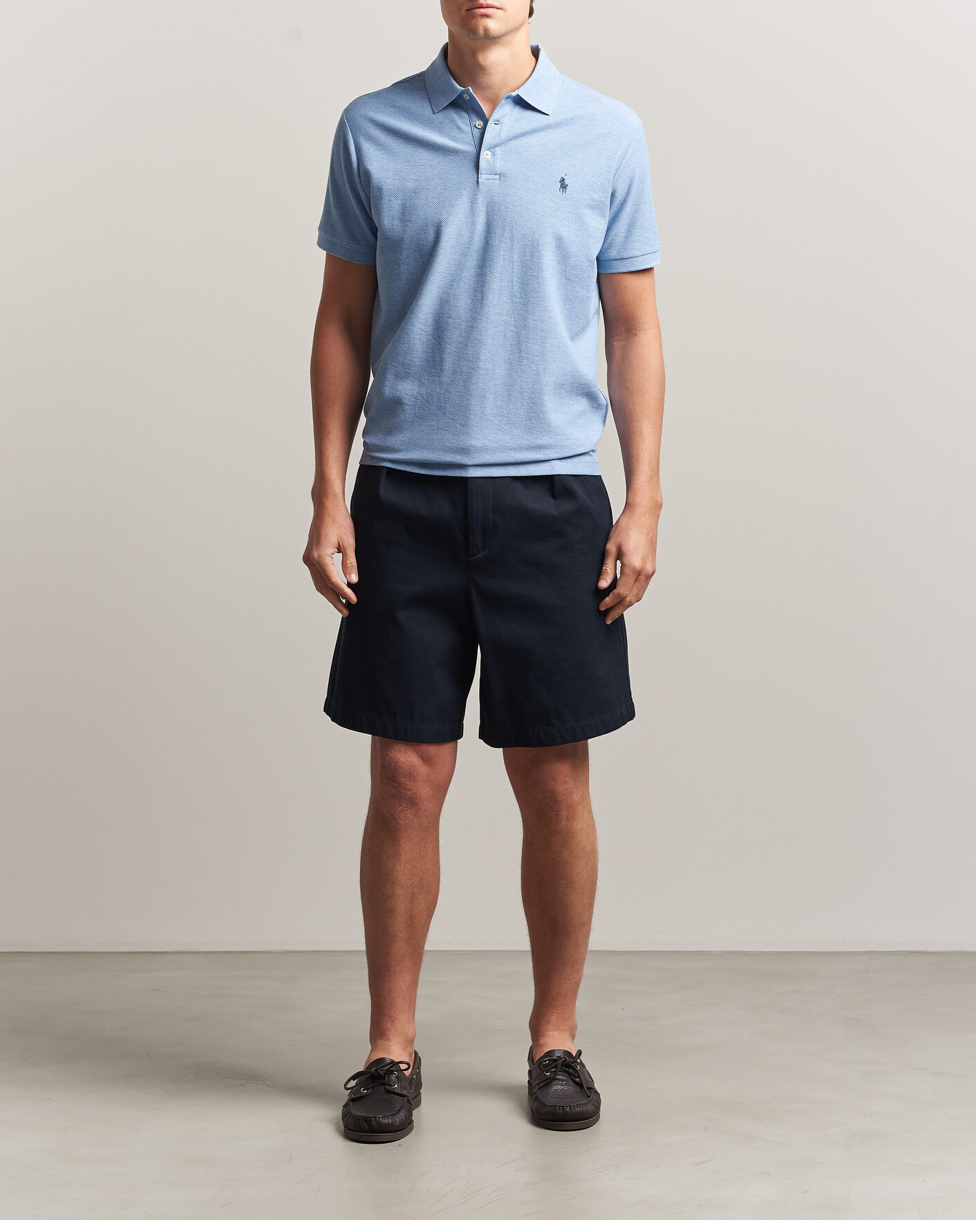 Men | Polo Shirts | Polo Ralph Lauren | Honeycomb Texture Polo Isle Heather