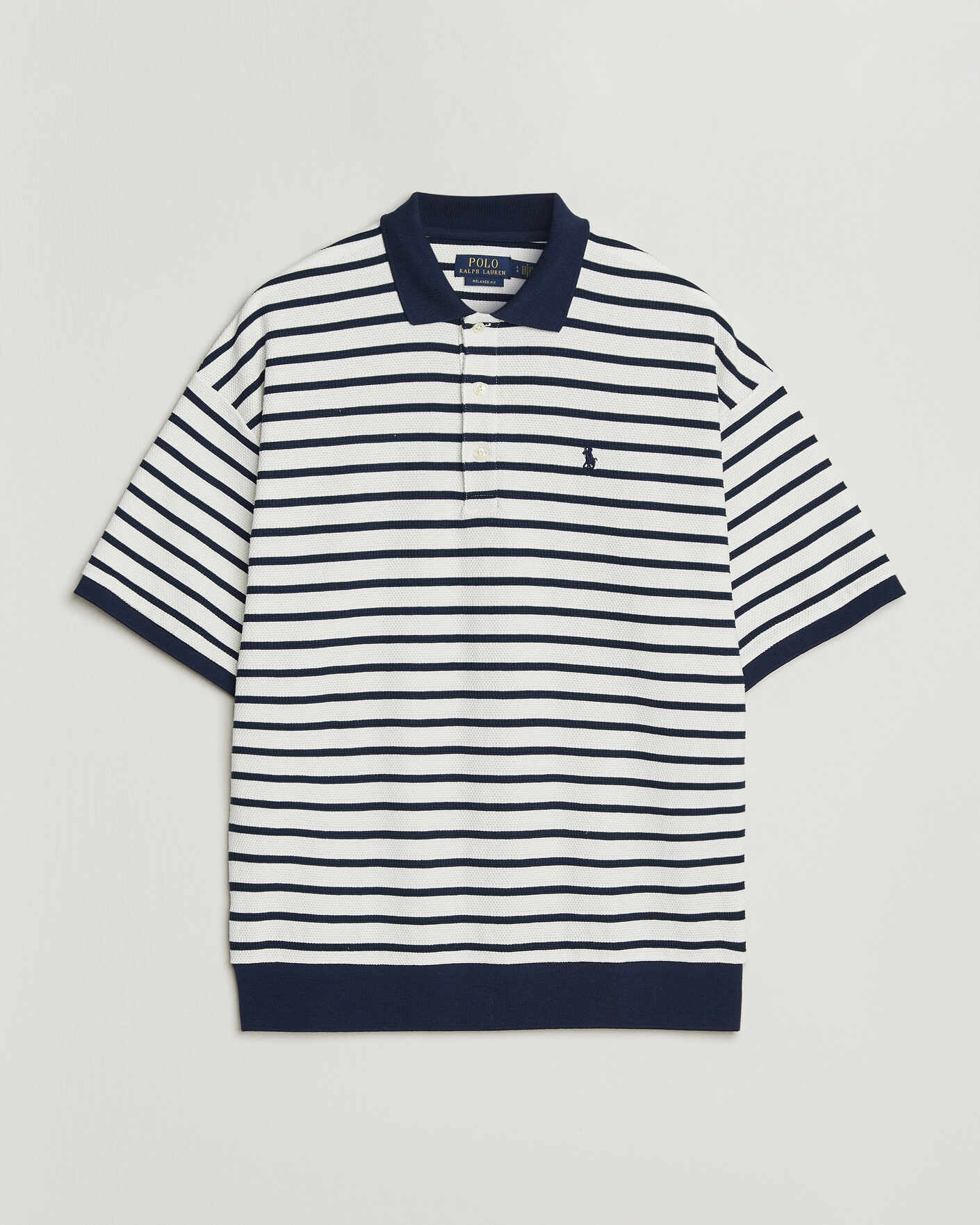 Men | Polo Shirts | Polo Ralph Lauren | Jacquard Interlock Striped Polo Nevis/Newport Navy