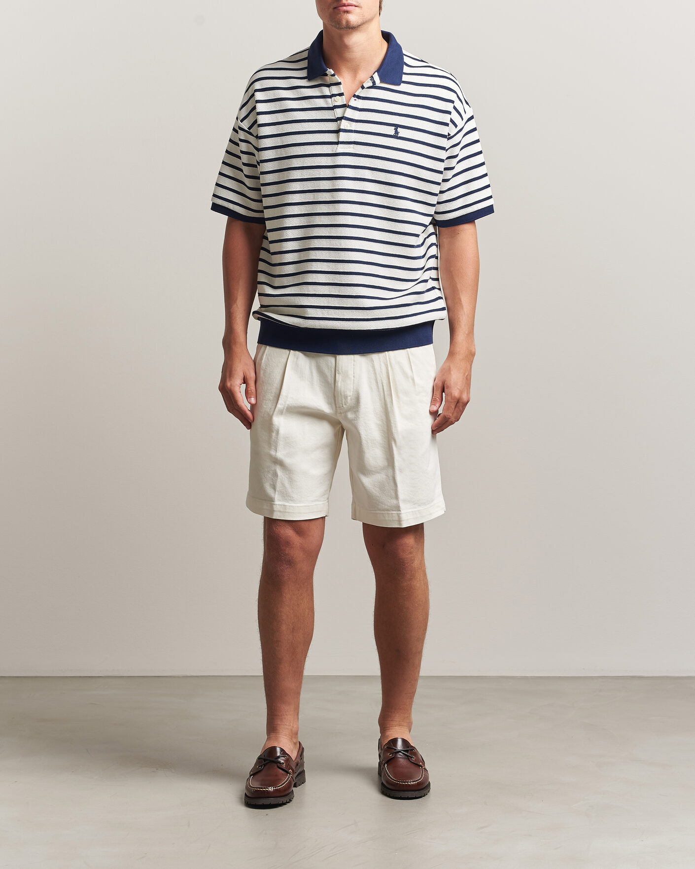 Men | Polo Shirts | Polo Ralph Lauren | Jacquard Interlock Striped Polo Nevis/Newport Navy