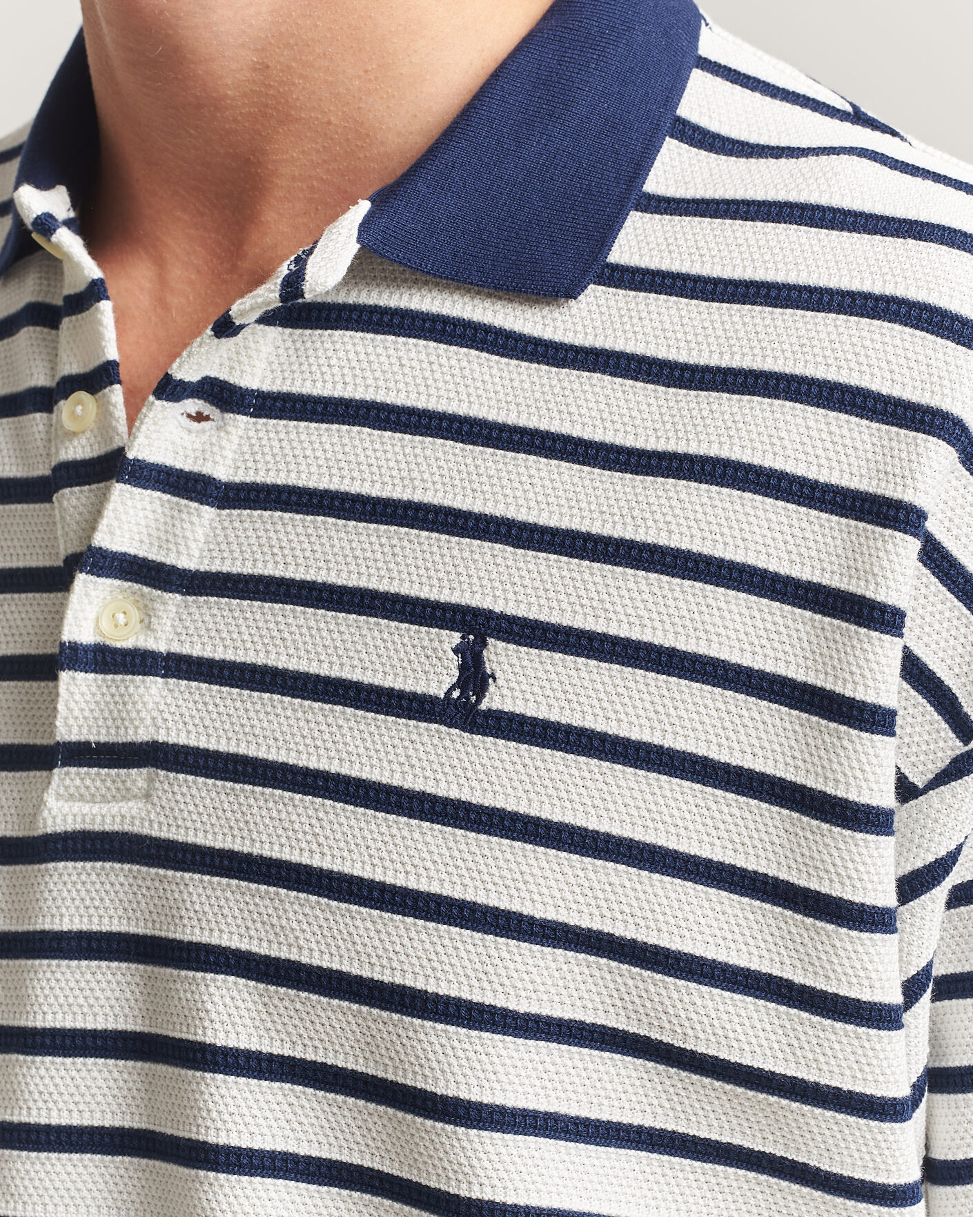 Polo Ralph Lauren Jacquard Interlock Striped Polo Nevis/Newport