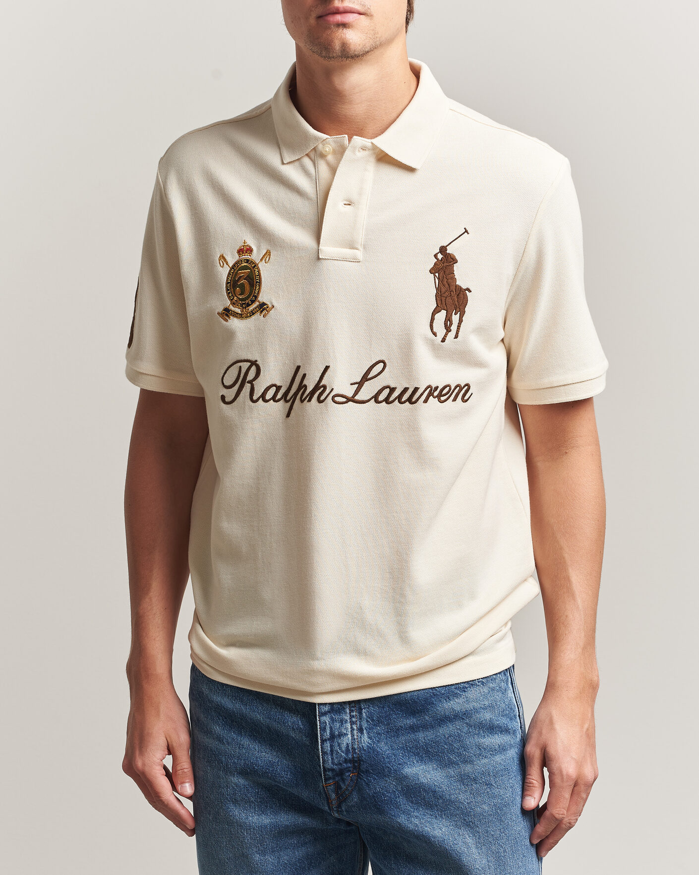 Polo Ralph Lauren Classic Fit Team Polo Guide Cream at CareOfCarl.com