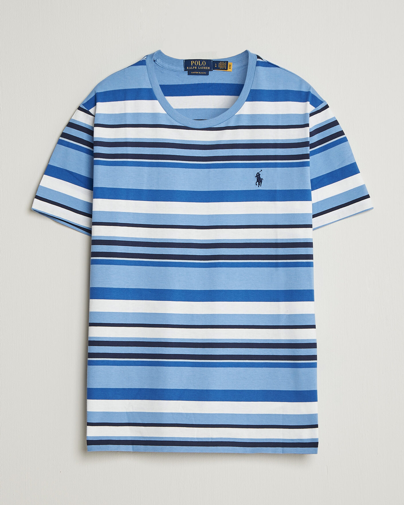 Polo Ralph Lauren Crew Neck Striped T-shirt Bristol Blue Multi at