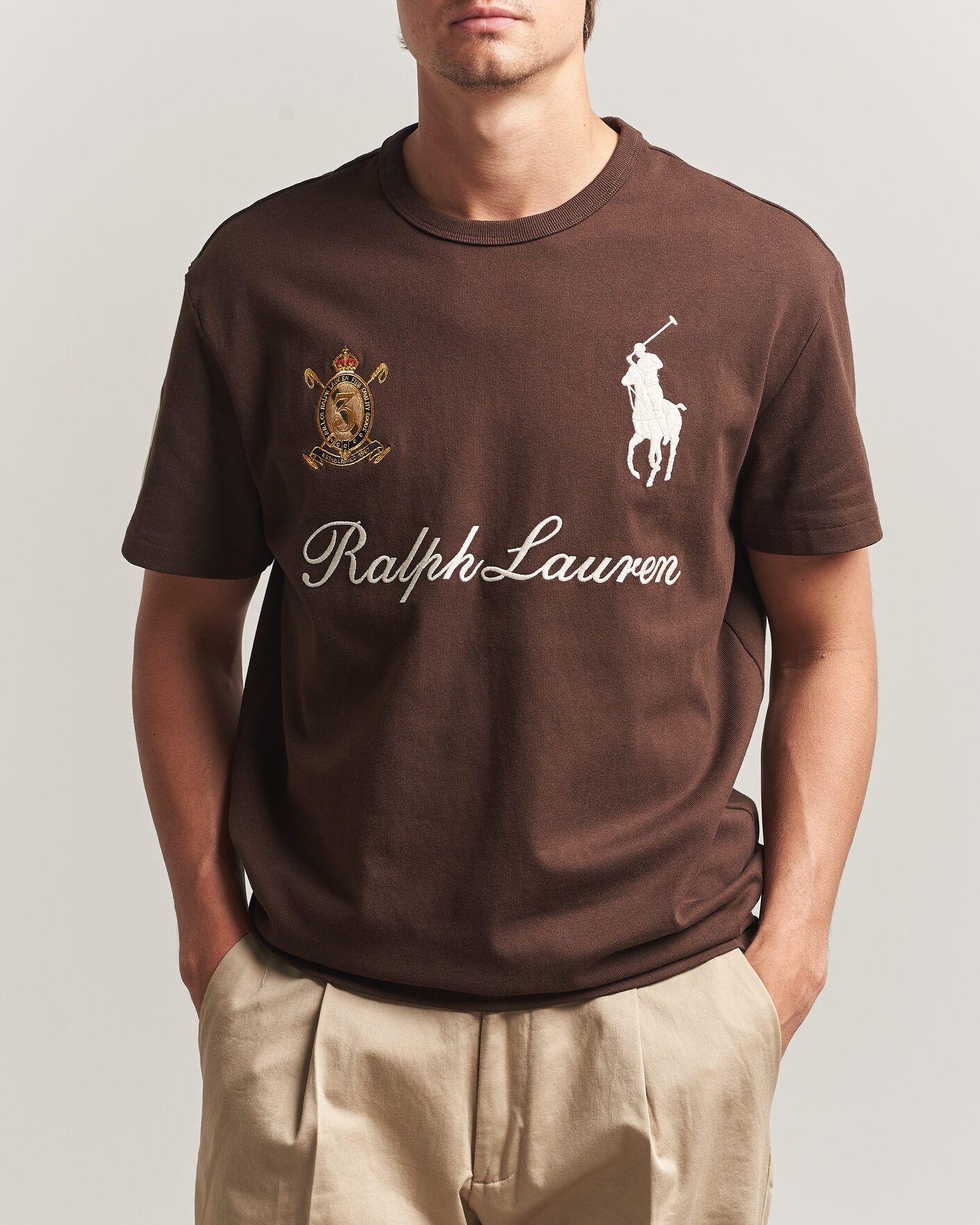 Polo Ralph Lauren Classic Fit Team T-shirt Nutmeg Brown at