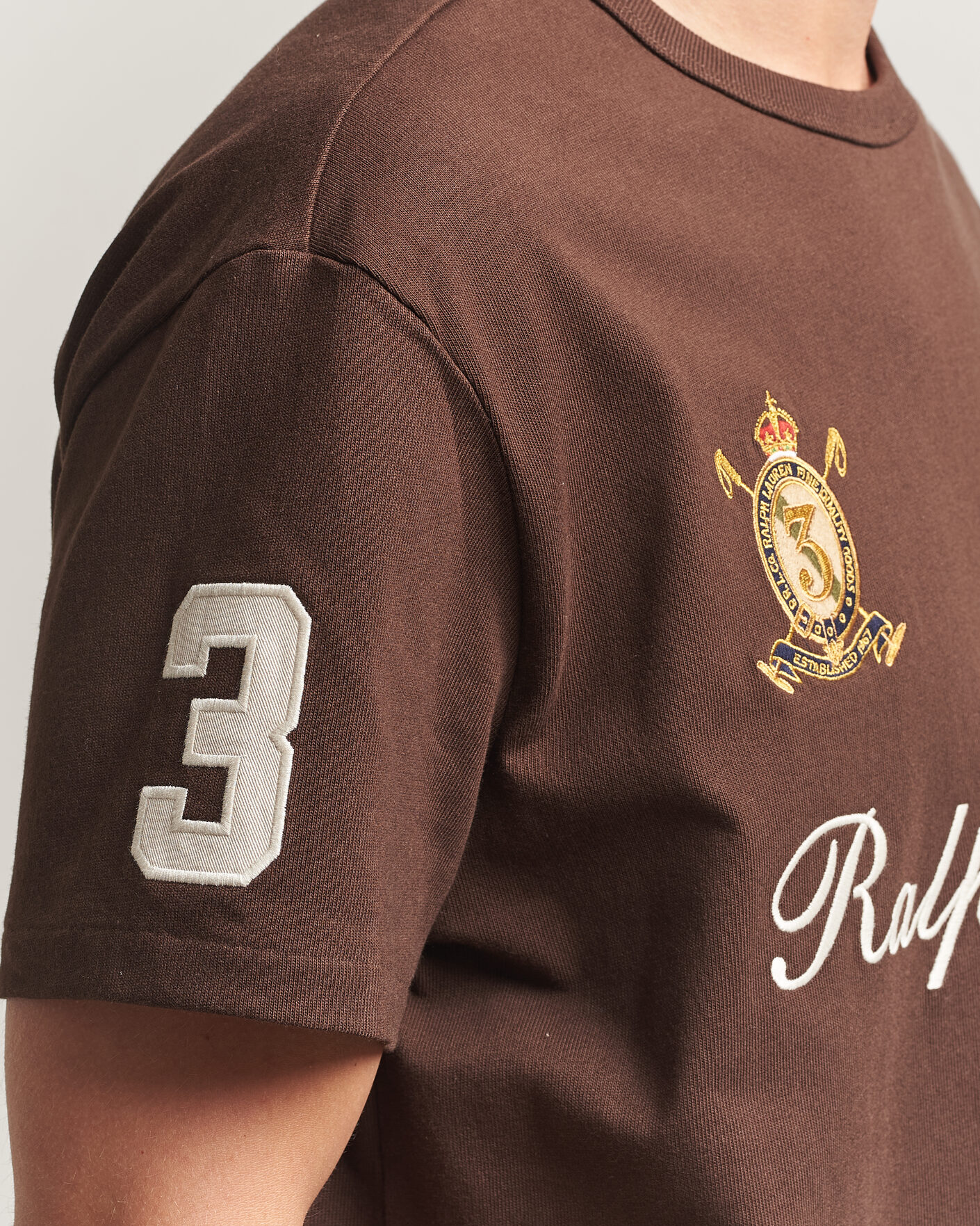 Polo Ralph Lauren Classic Fit Team T-shirt Nutmeg Brown at