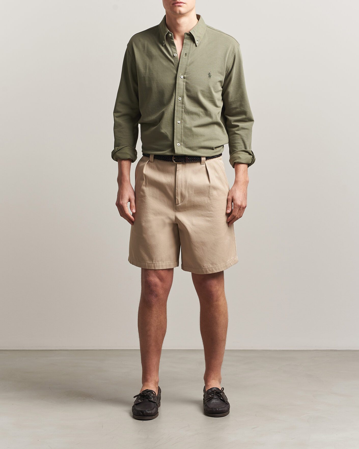 Men | Shirts | Polo Ralph Lauren | Featherweight Mesh Shirt Cruise Olive