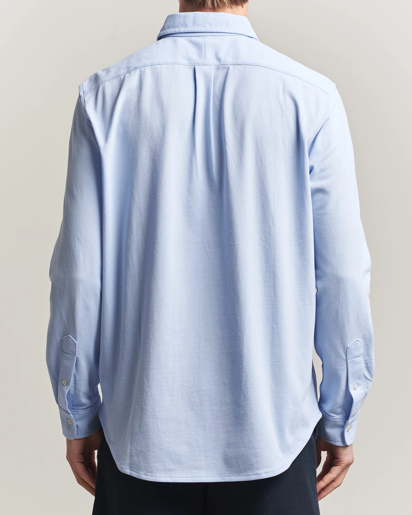 Men | Shirts | Polo Ralph Lauren | Featherweight Mesh Shirt Pebble Blue