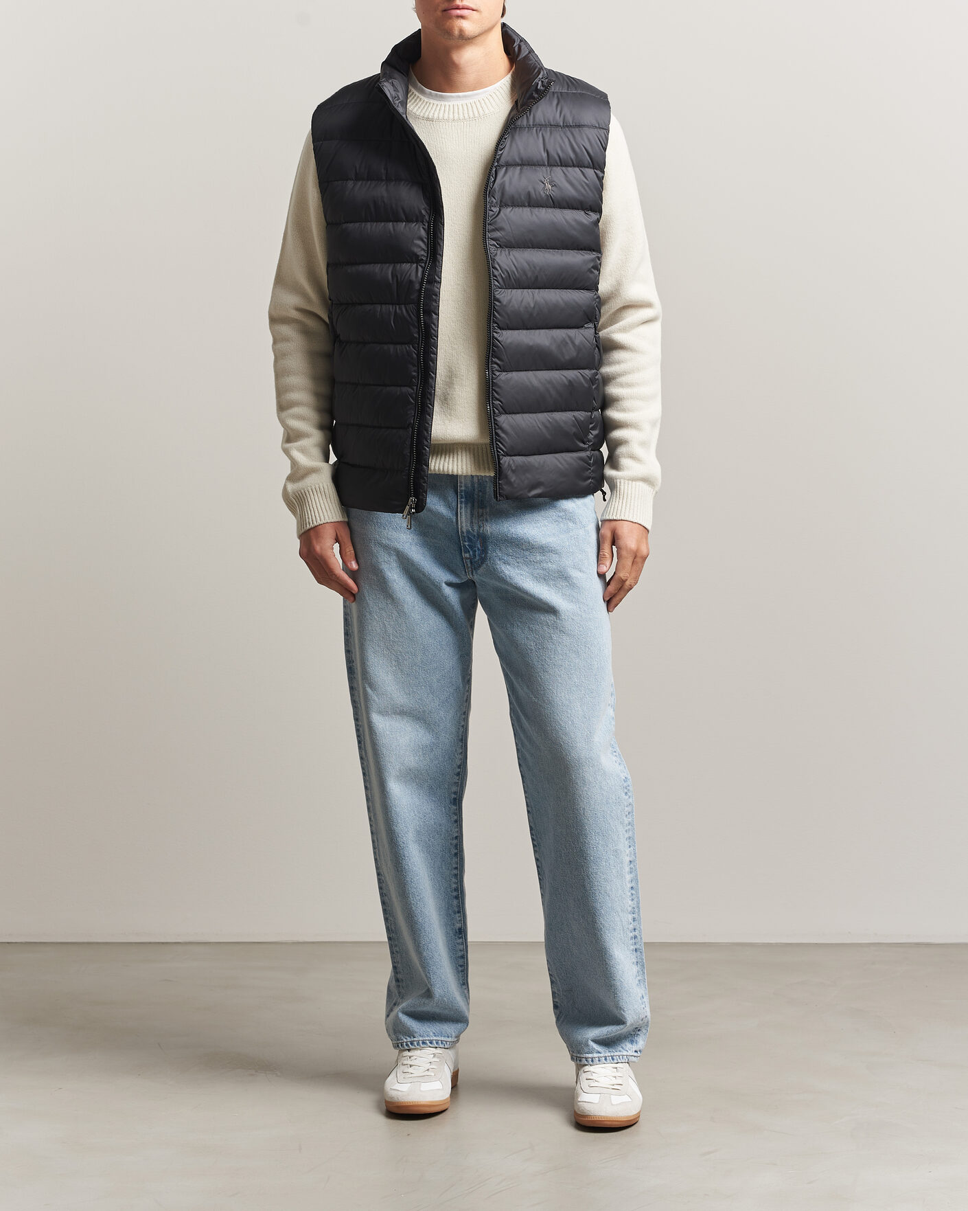 Polo Ralph Lauren Quilted Matt Vest Polo Black at CareOfCarl.com