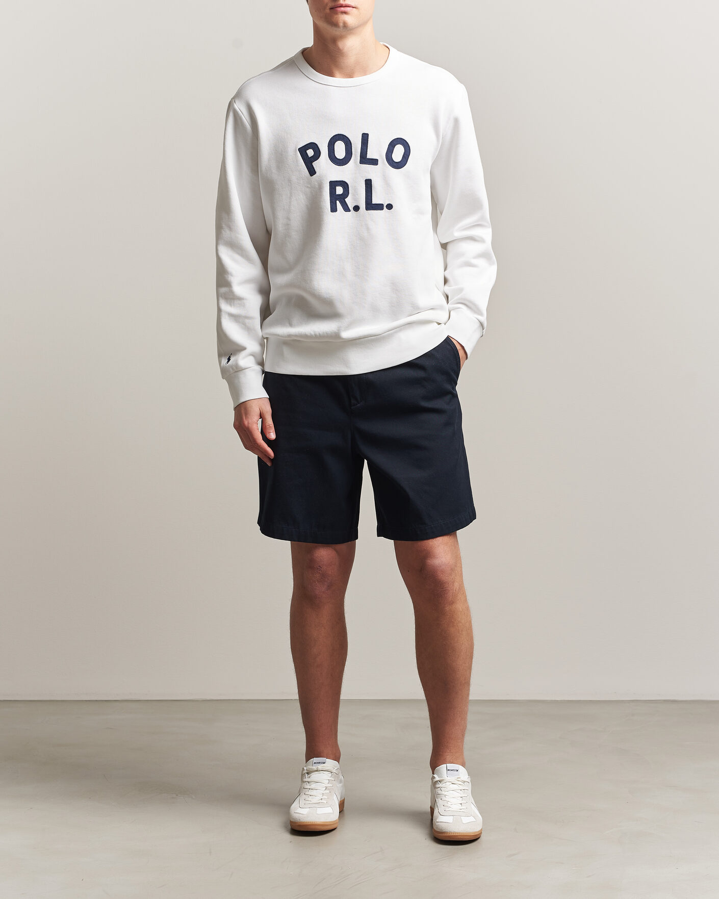 Men | Sweaters & Knitwear | Polo Ralph Lauren | Polo RL Sweatshirt White