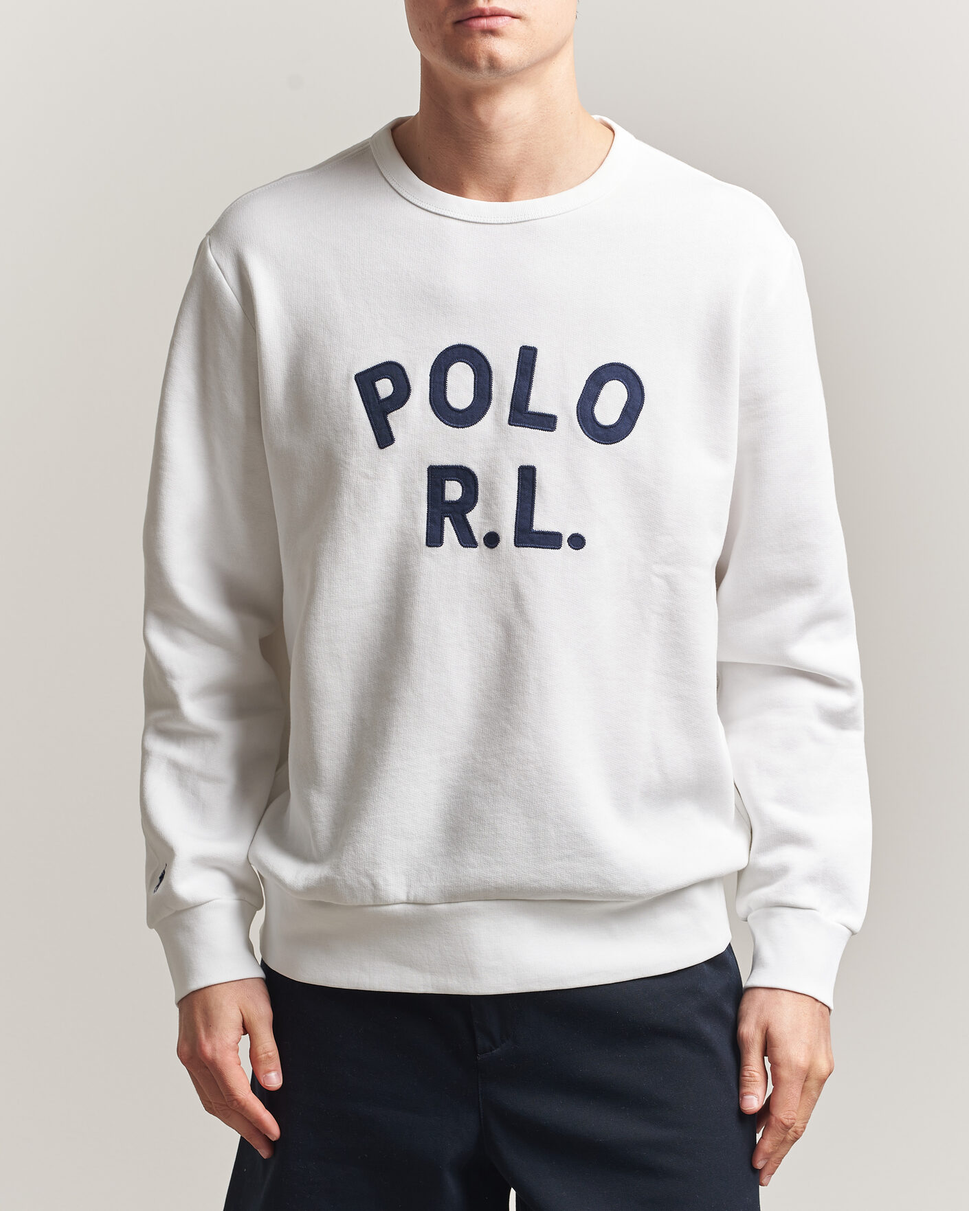 Men | Sweaters & Knitwear | Polo Ralph Lauren | Polo RL Sweatshirt White