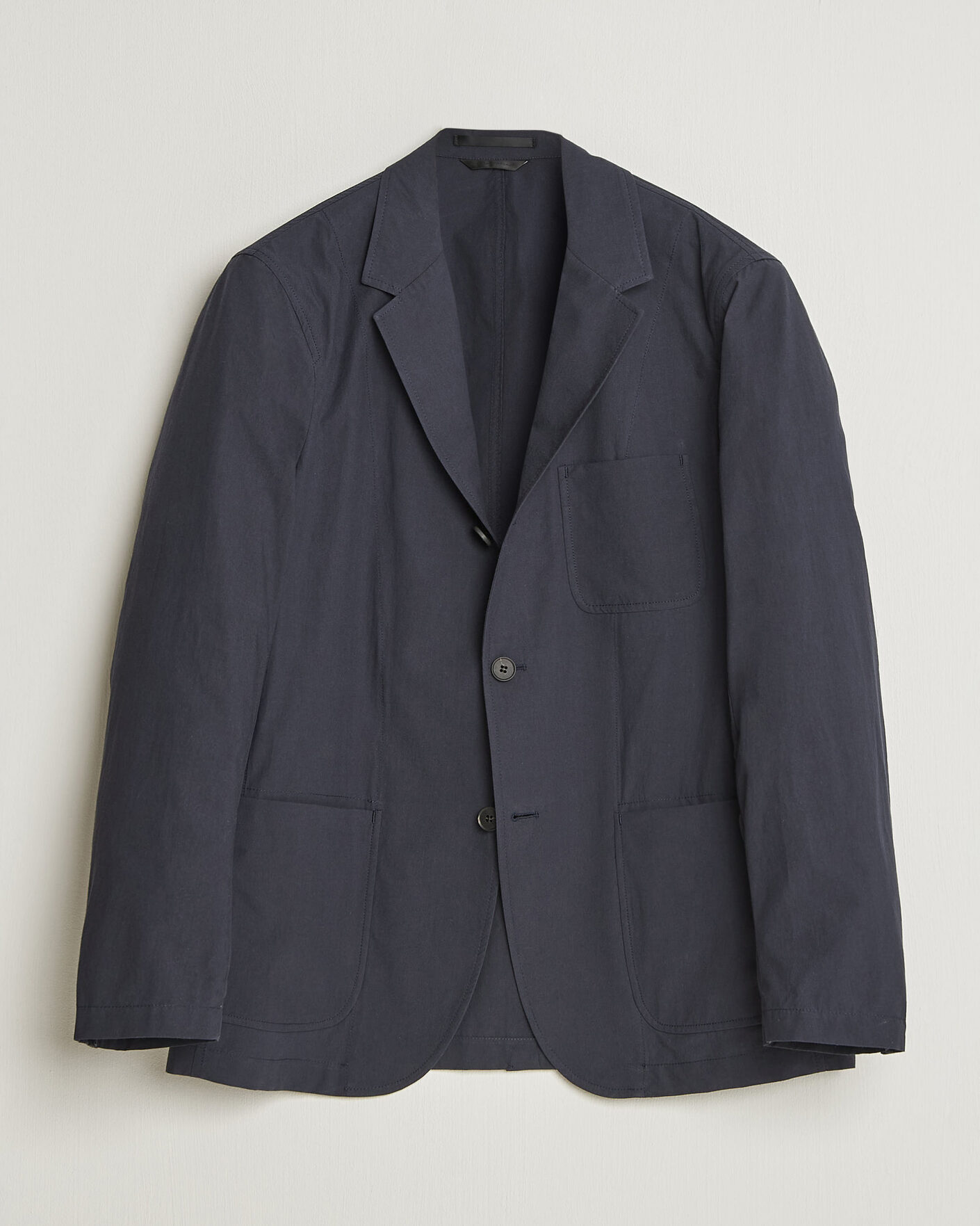 Men | Blazers | Sunspel | Lightweight Poplin Jacket Blazer Navy
