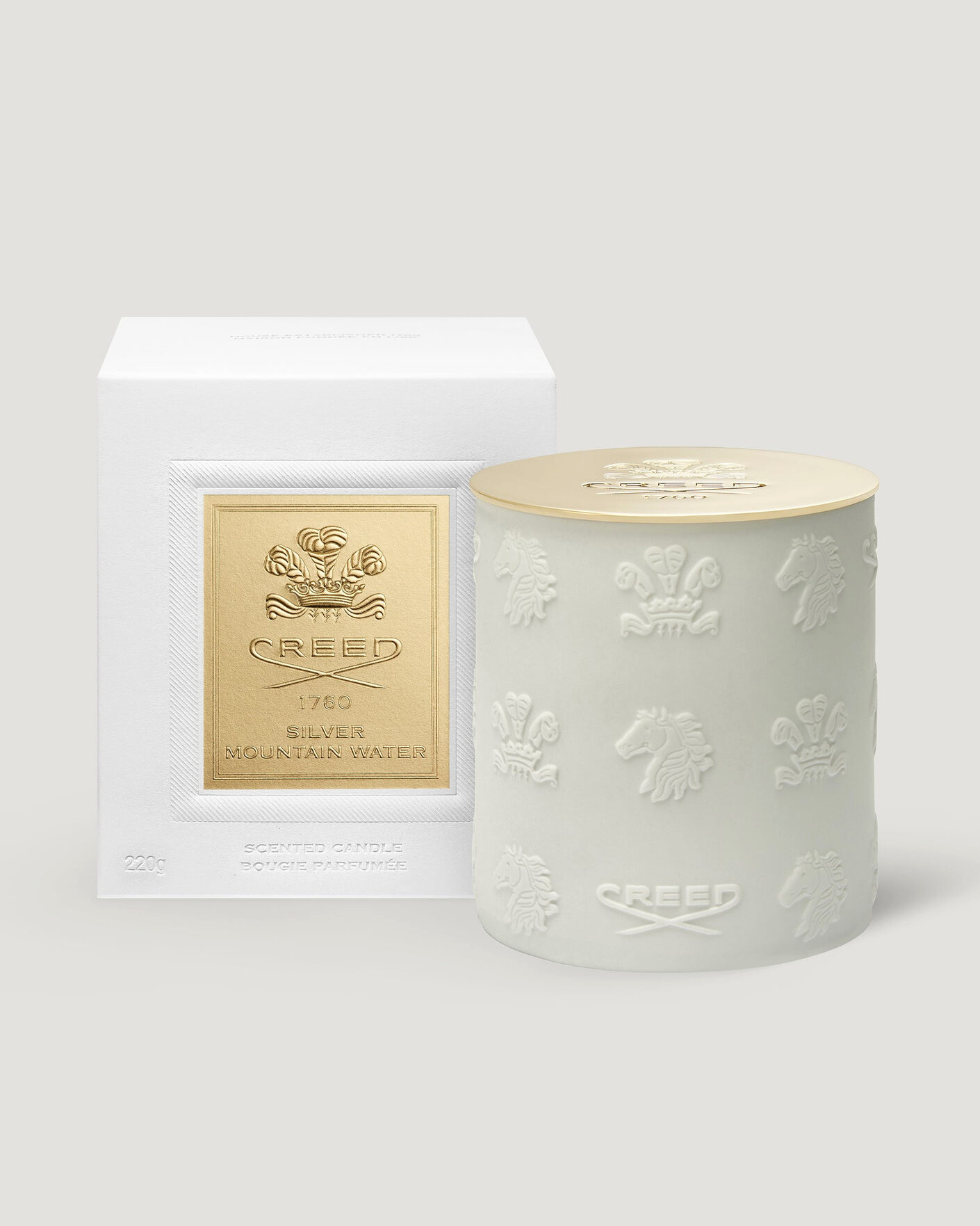 Men | Scented Candles | Creed | Silver Mountain Water Porcelain Candle 220g