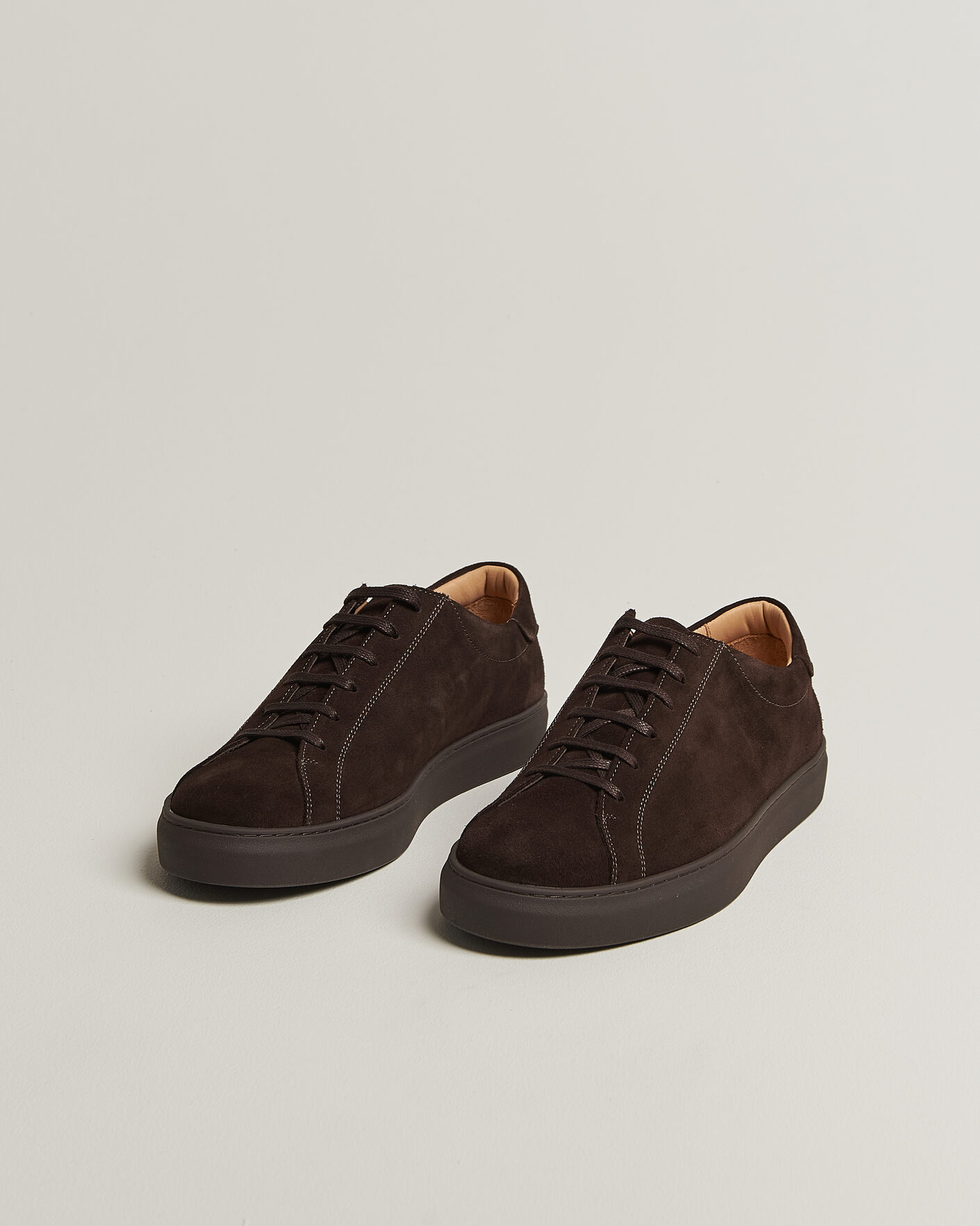 Men | Sneakers | Myrqvist | Oaxen Monochrome III Sneakers Dark Brown Suede