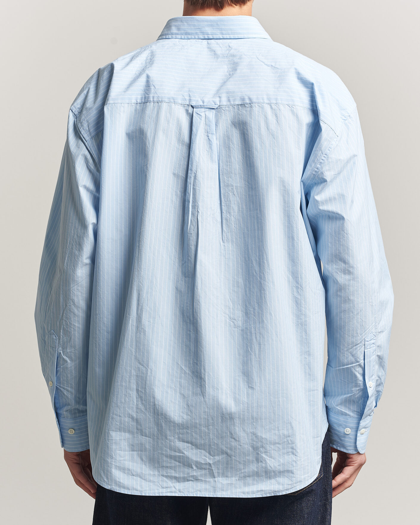 Men | Shirts | Sunflower | New Base Shirt Light Blue Stripe